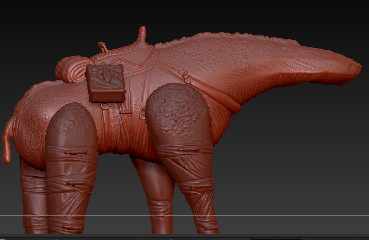 Articulated  spamel rogue one jedi survivor 3D print model_4