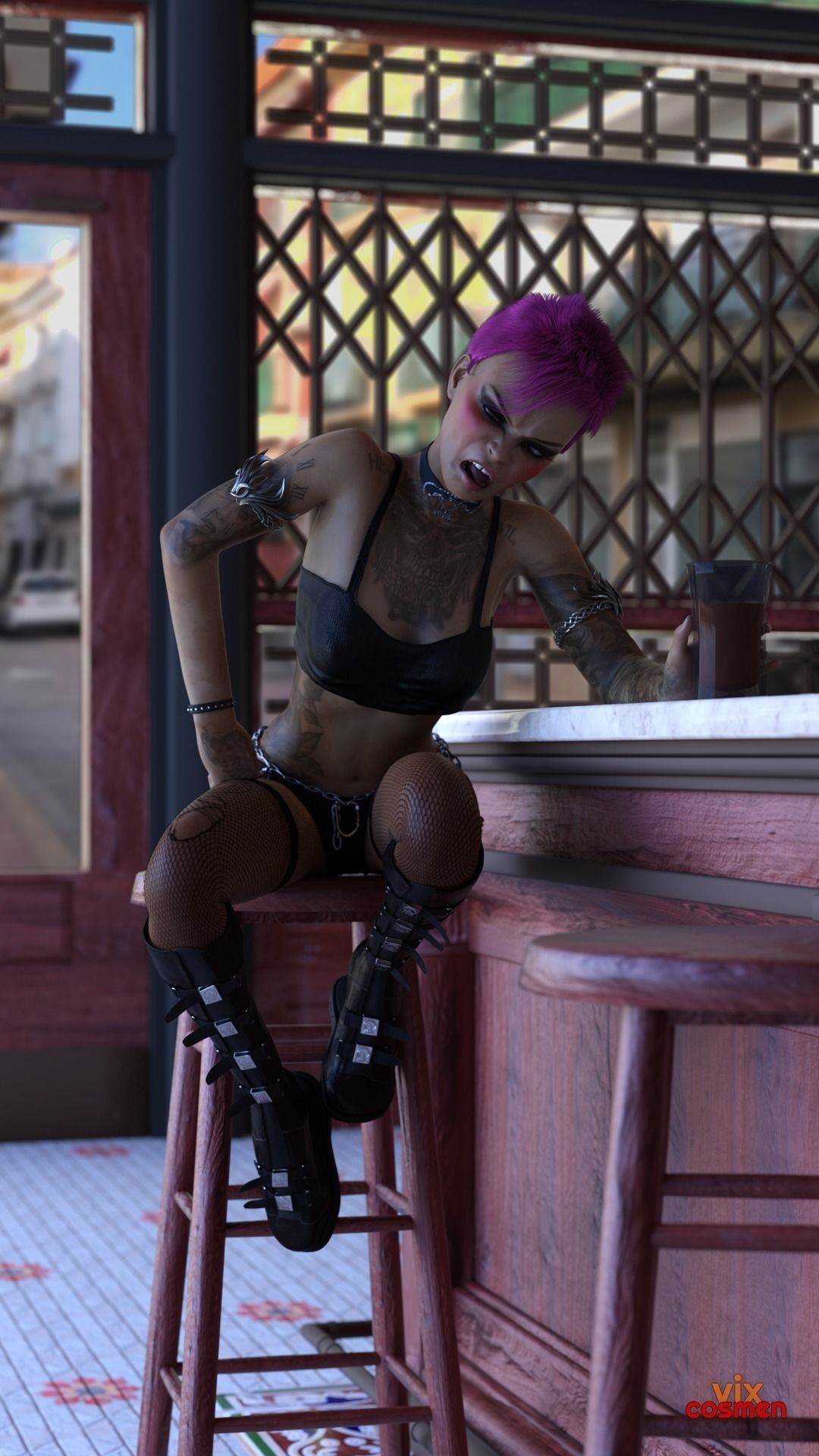 Crater Boots for Daz 3D model_7