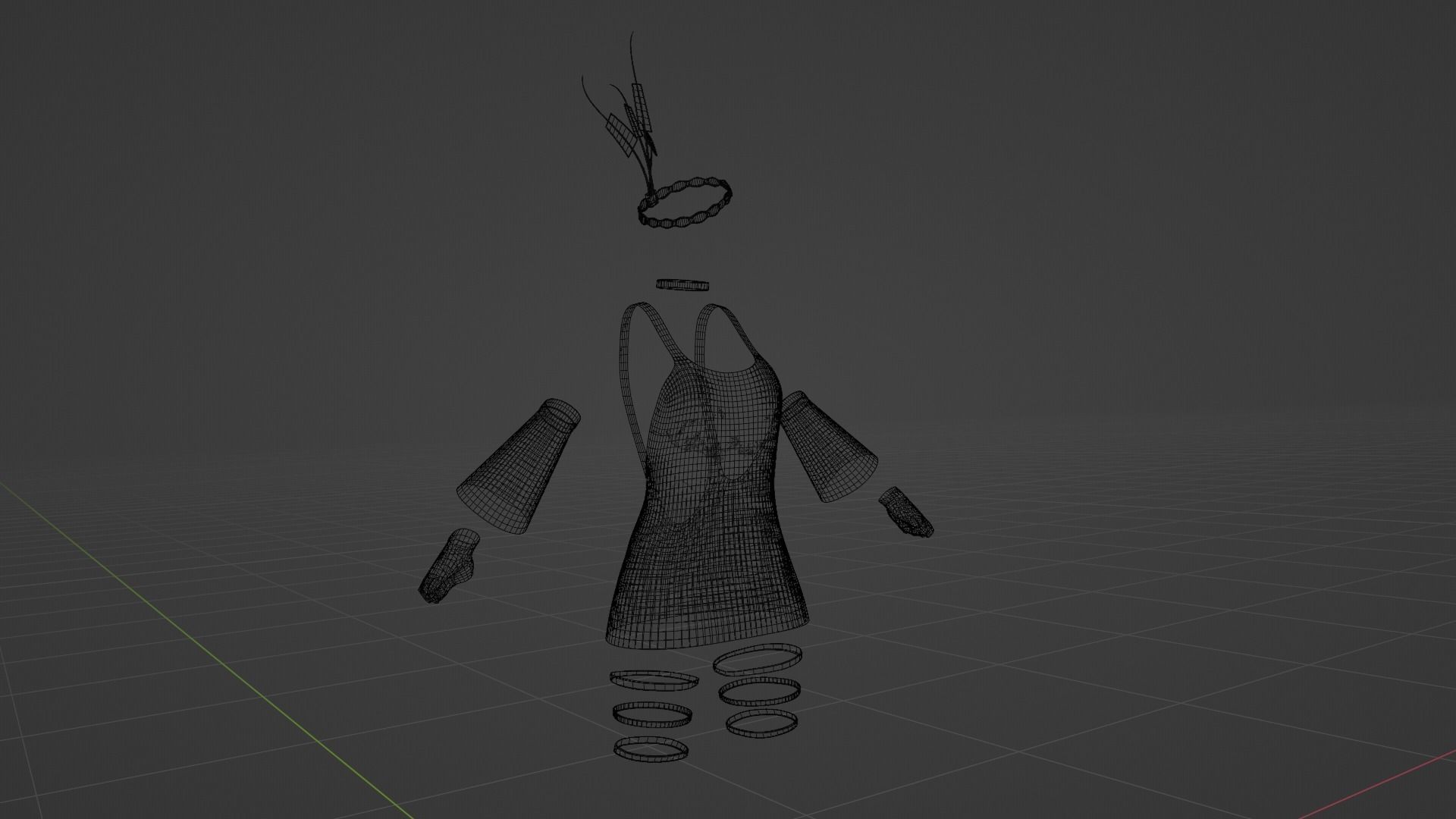 Dress Out Of Space 3D model_7