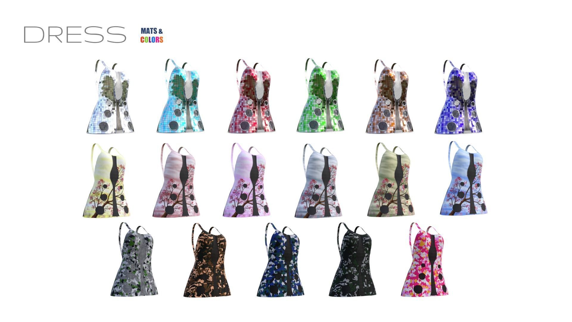 Dress Out Of Space 3D model_2