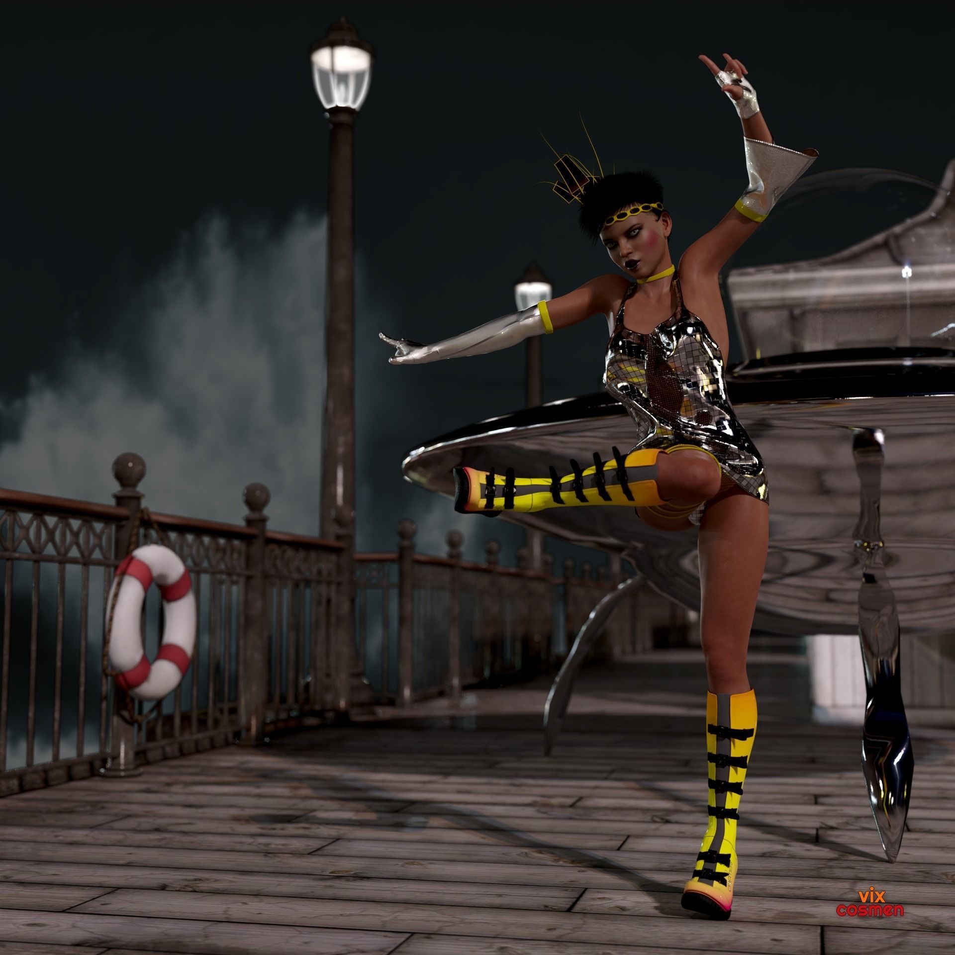 Dress Out Of Space 3D model_5