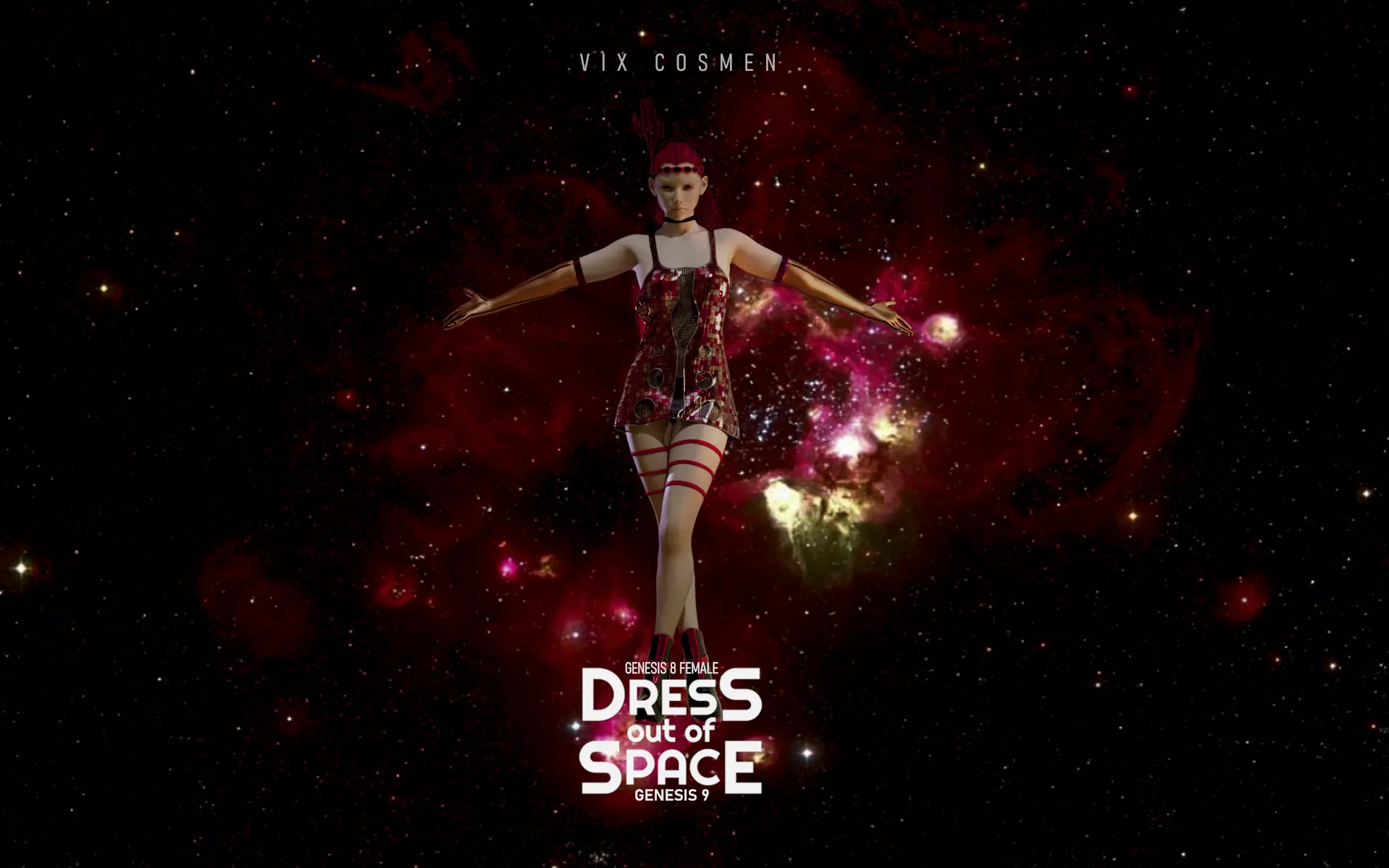 Dress Out Of Space 3D model_0