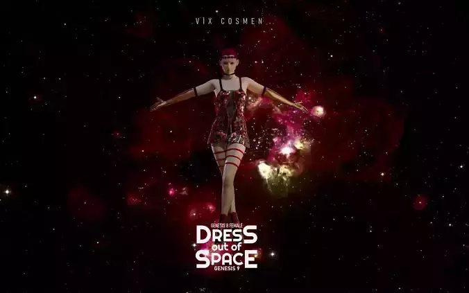 Dress Out Of Space 3D model
