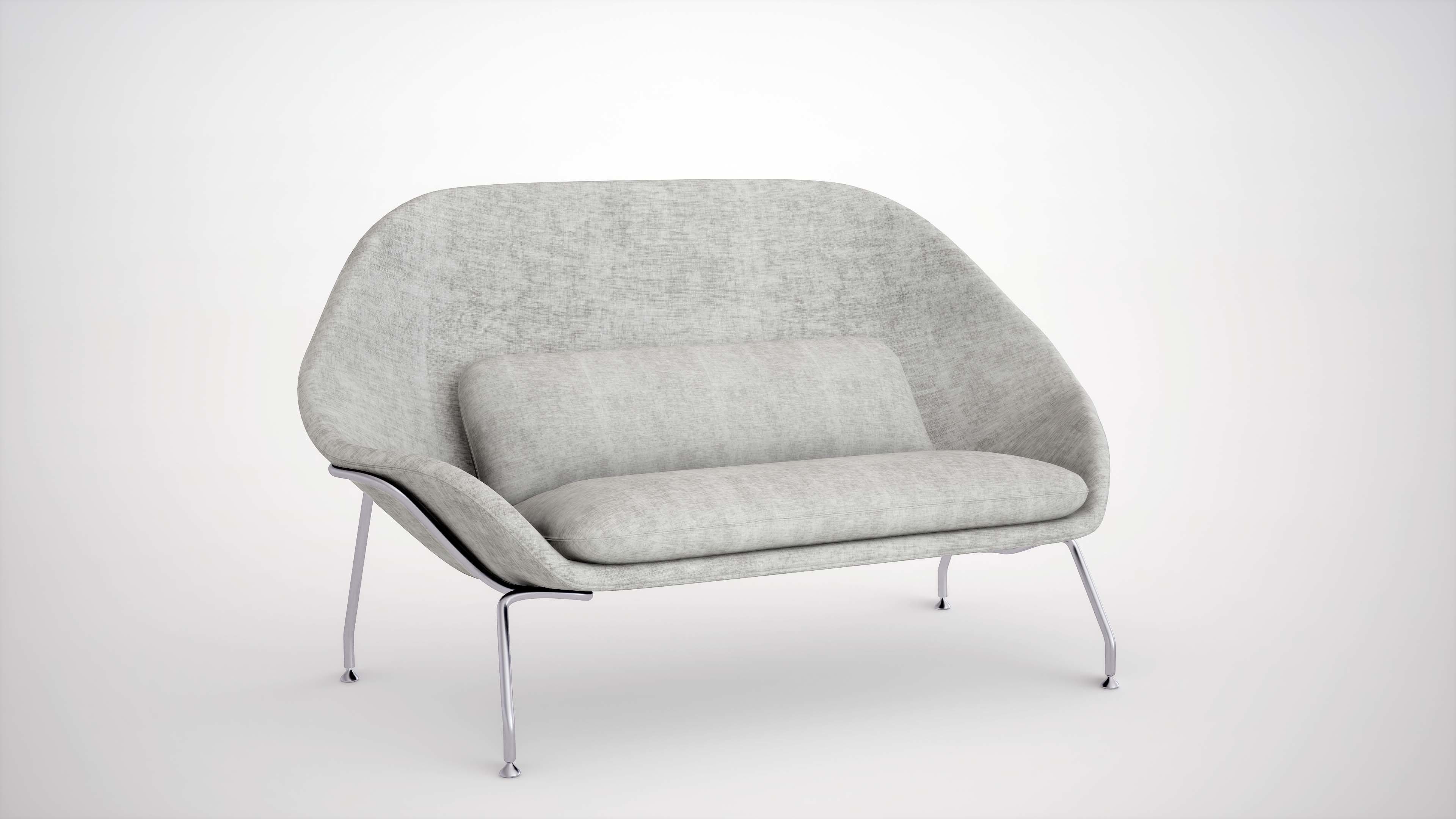 Womb Settee 3D model_2