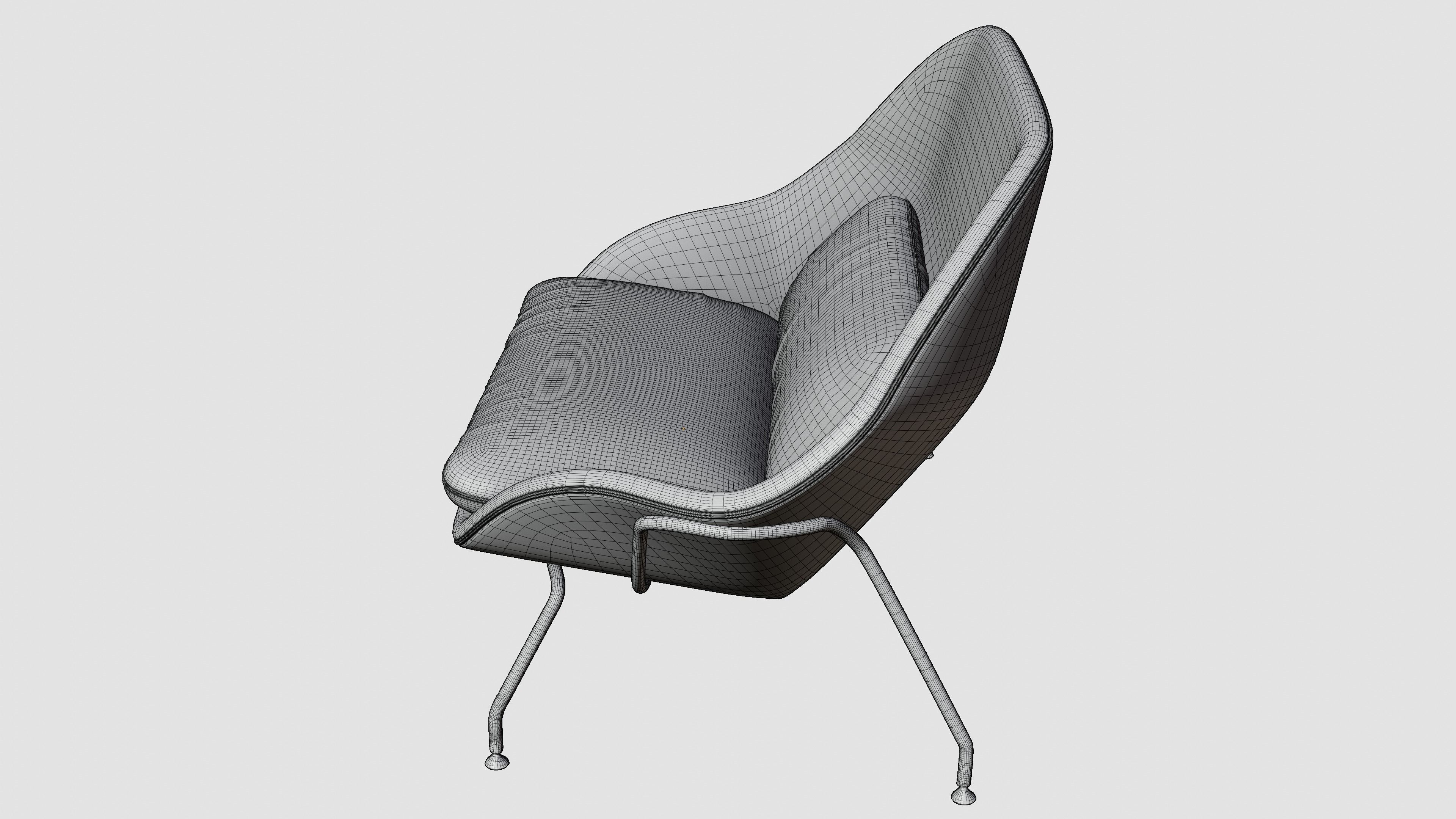 Womb Settee 3D model_4