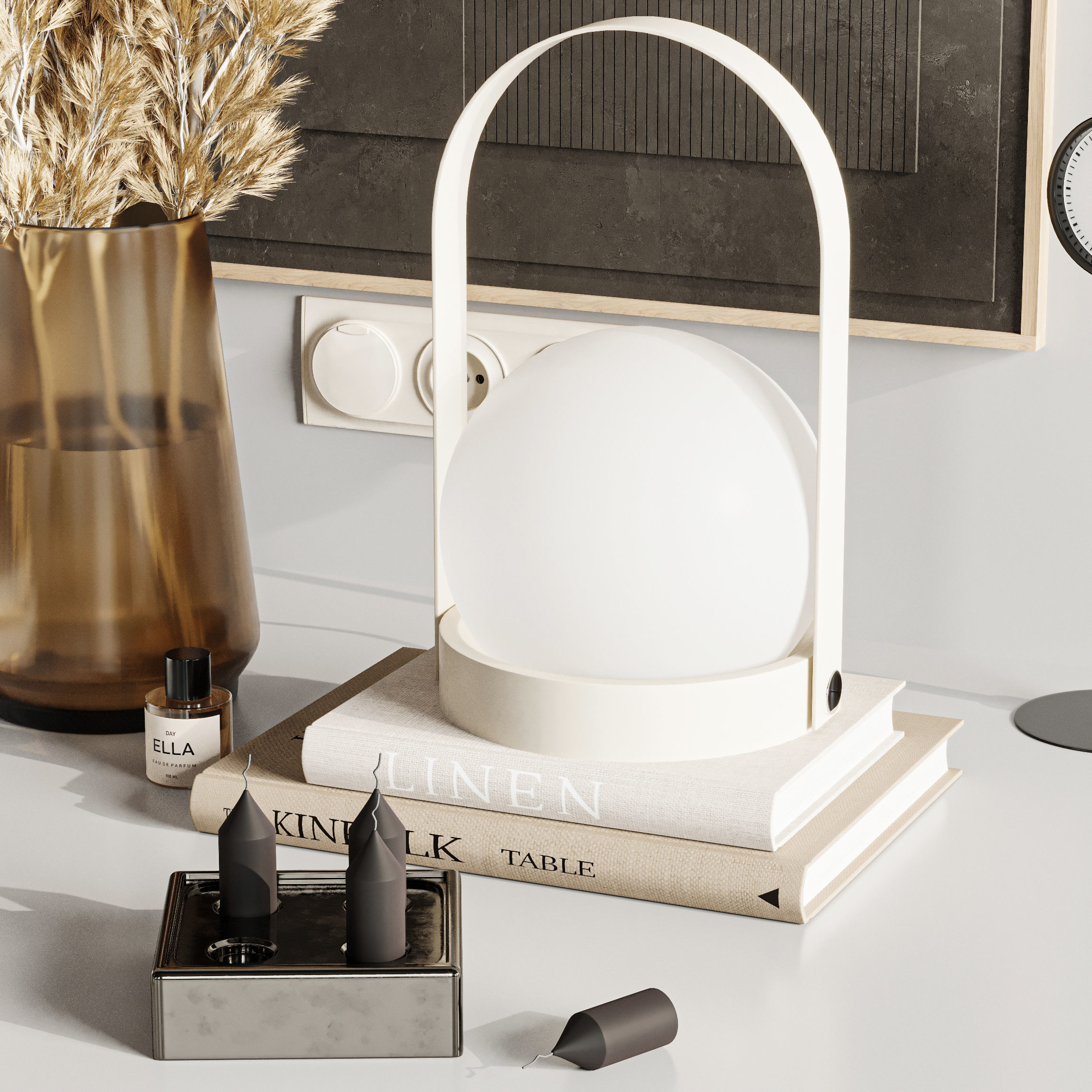 Decorative set 3D model_3