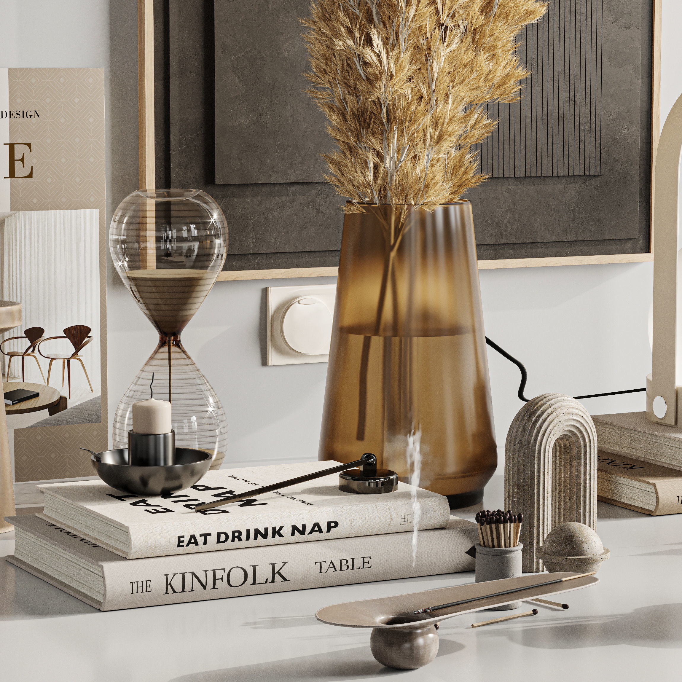 Decorative set 3D model_1