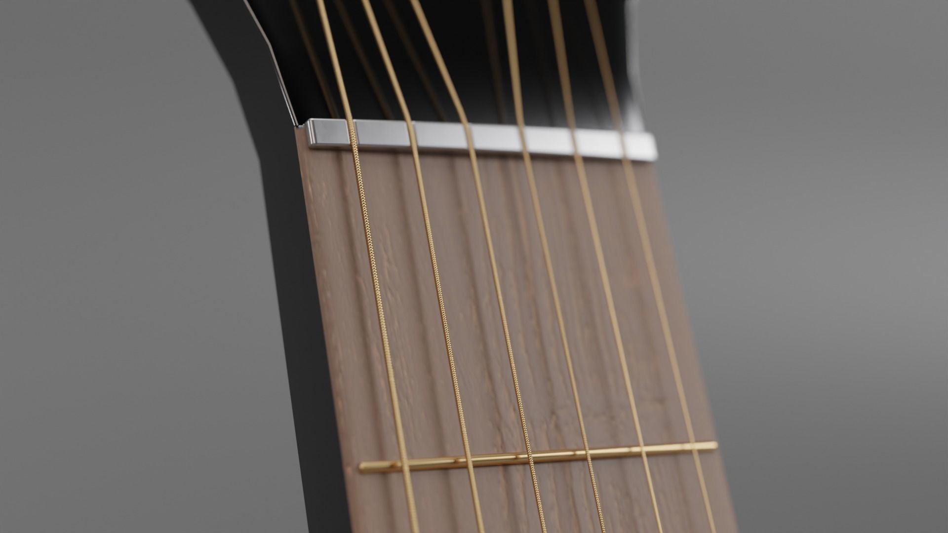 Guitar - Classic Low-poly 3D model_6