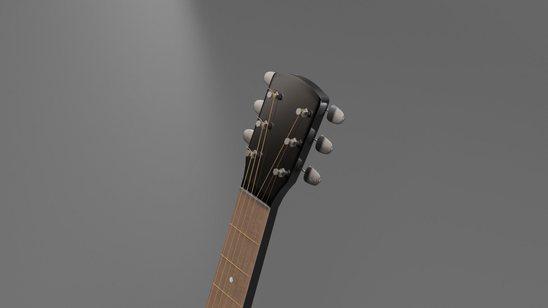 Guitar - Classic Low-poly 3D model_2