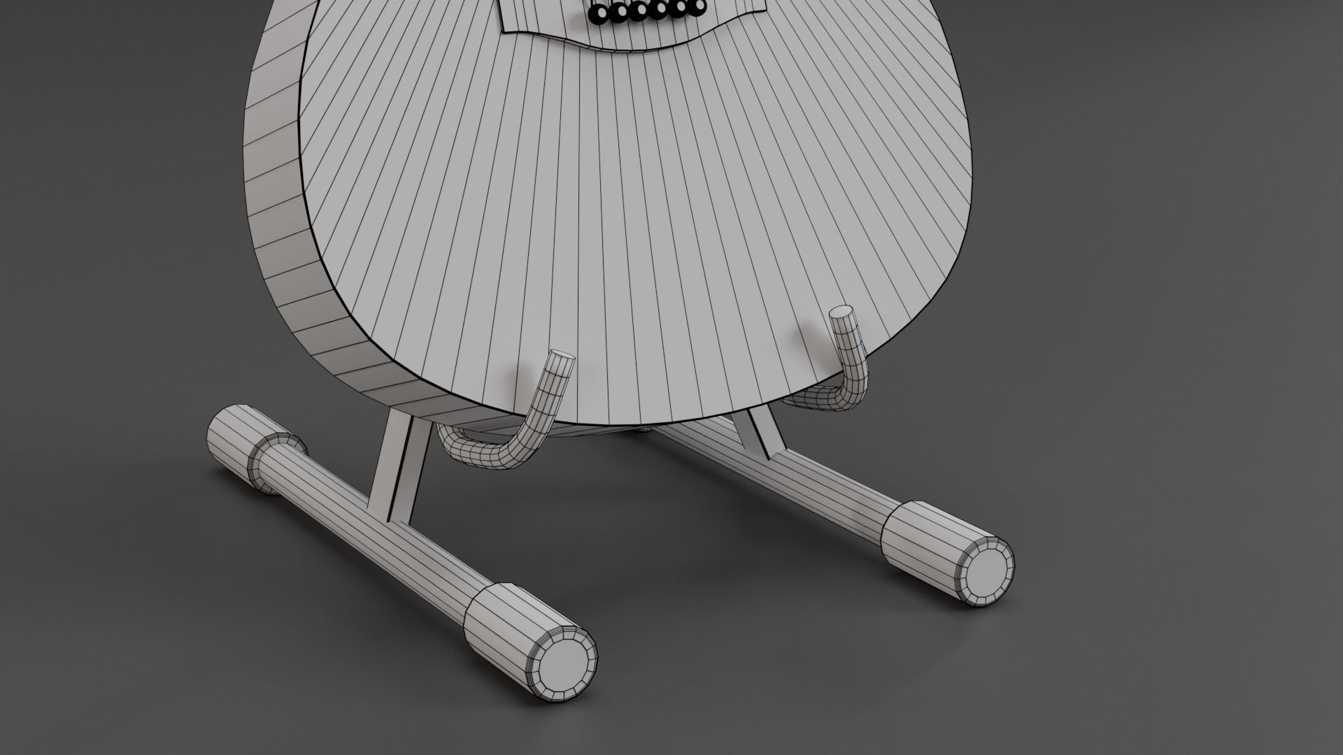 Guitar - Classic Low-poly 3D model_9