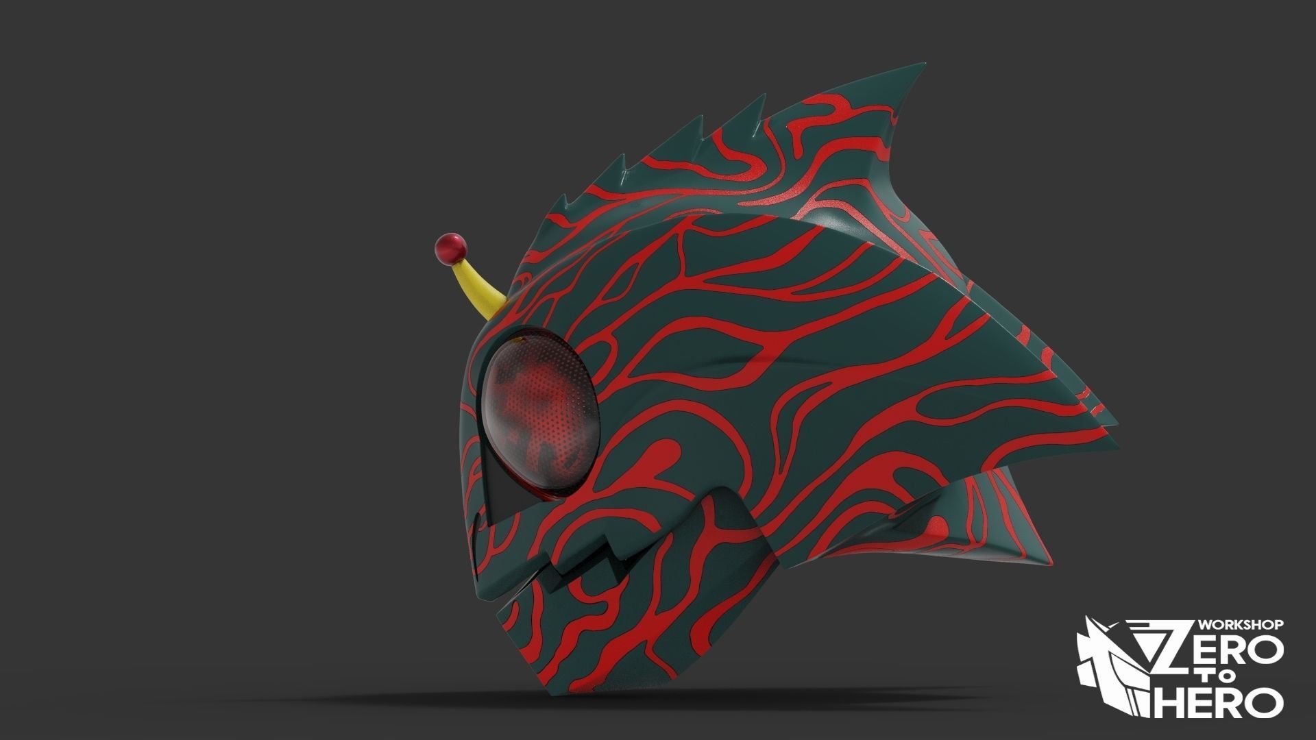 Kamen Rider Amazon Helmet 3D print model_2