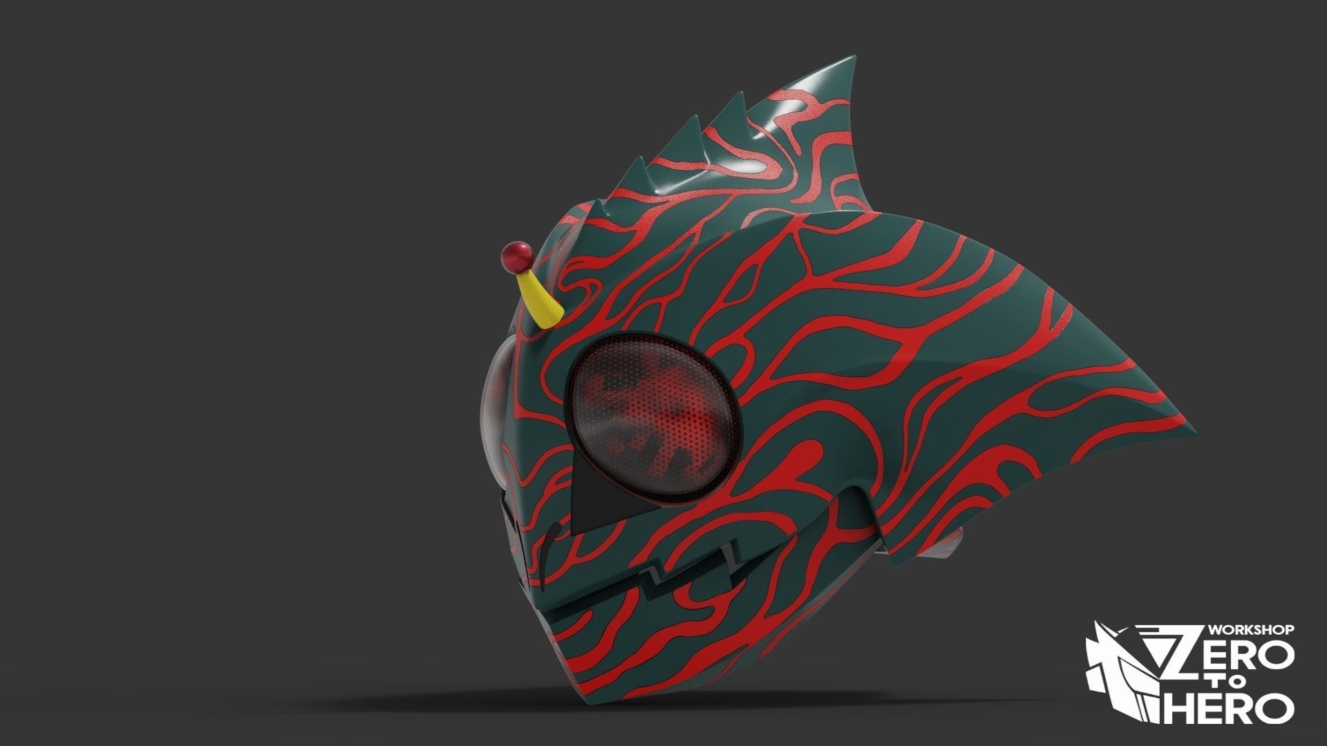 Kamen Rider Amazon Helmet 3D print model_1