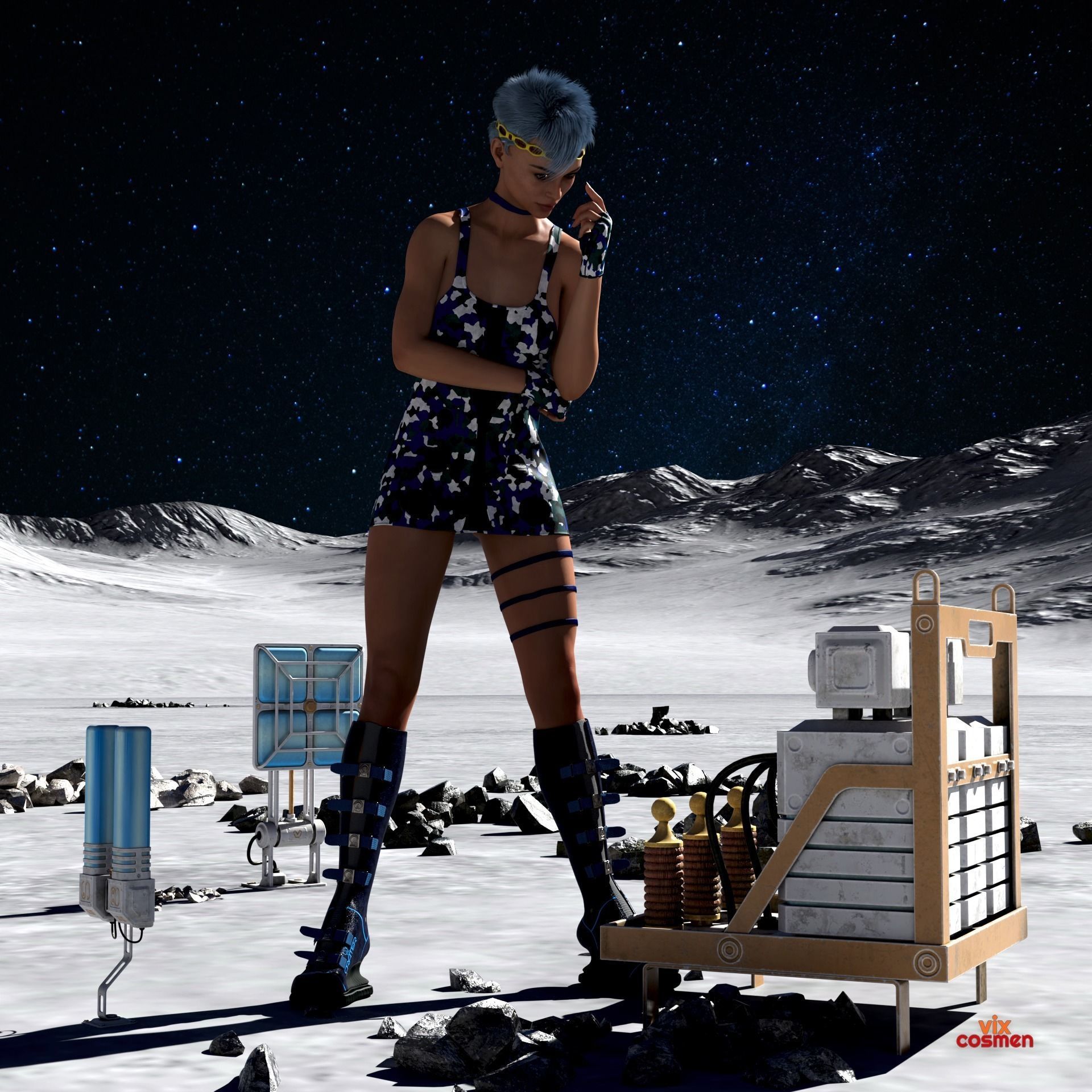 Dress Out Of Space Bundle 3D Model Collection_5