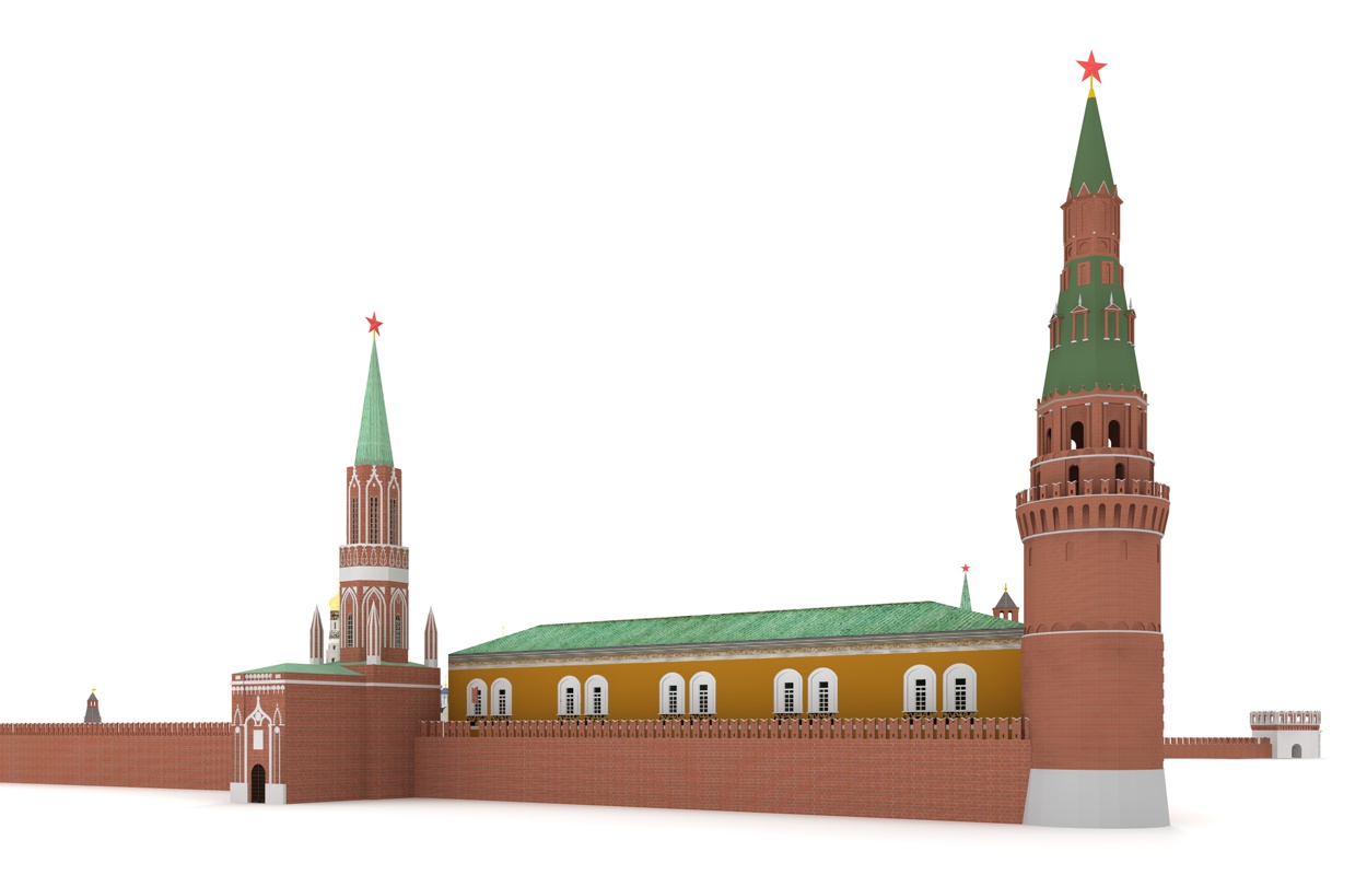 Kremlin Moscow 3D model_4