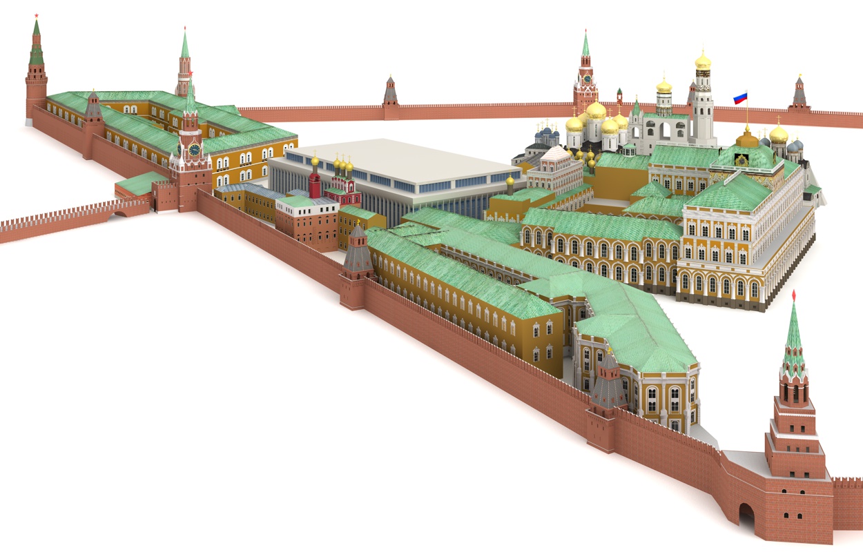 Kremlin Moscow 3D model_6