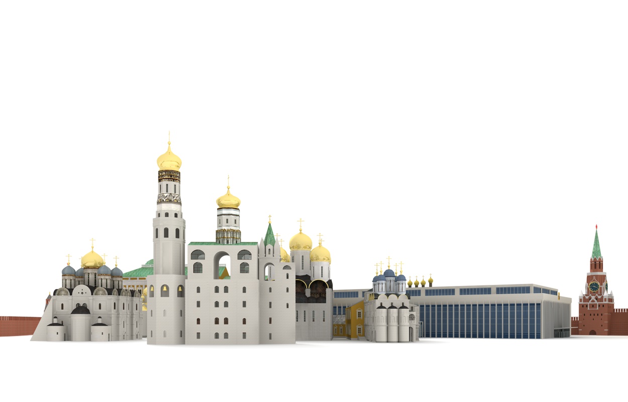 Kremlin Moscow 3D model_2