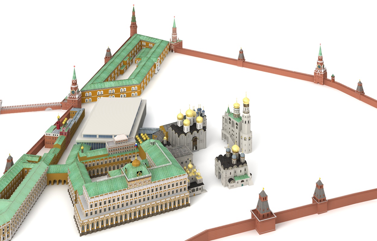 Kremlin Moscow 3D model_11