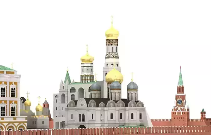 Kremlin Moscow 3D model