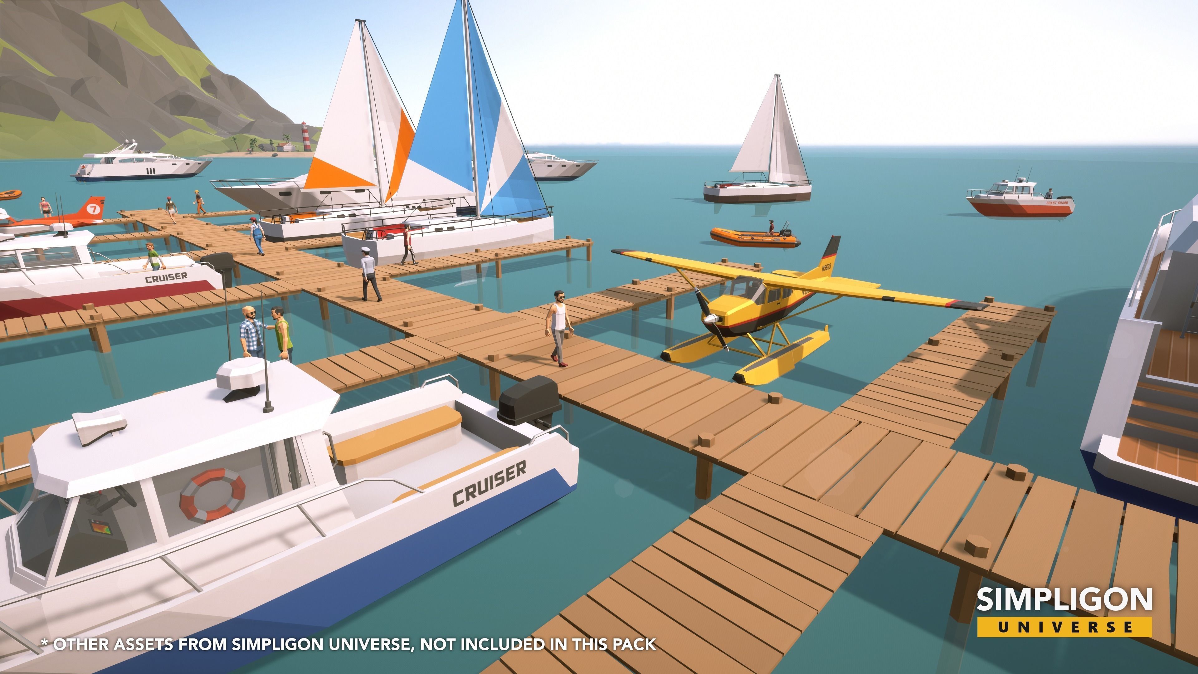 Poly Pro Vehicles Water Low-poly 3D model_2