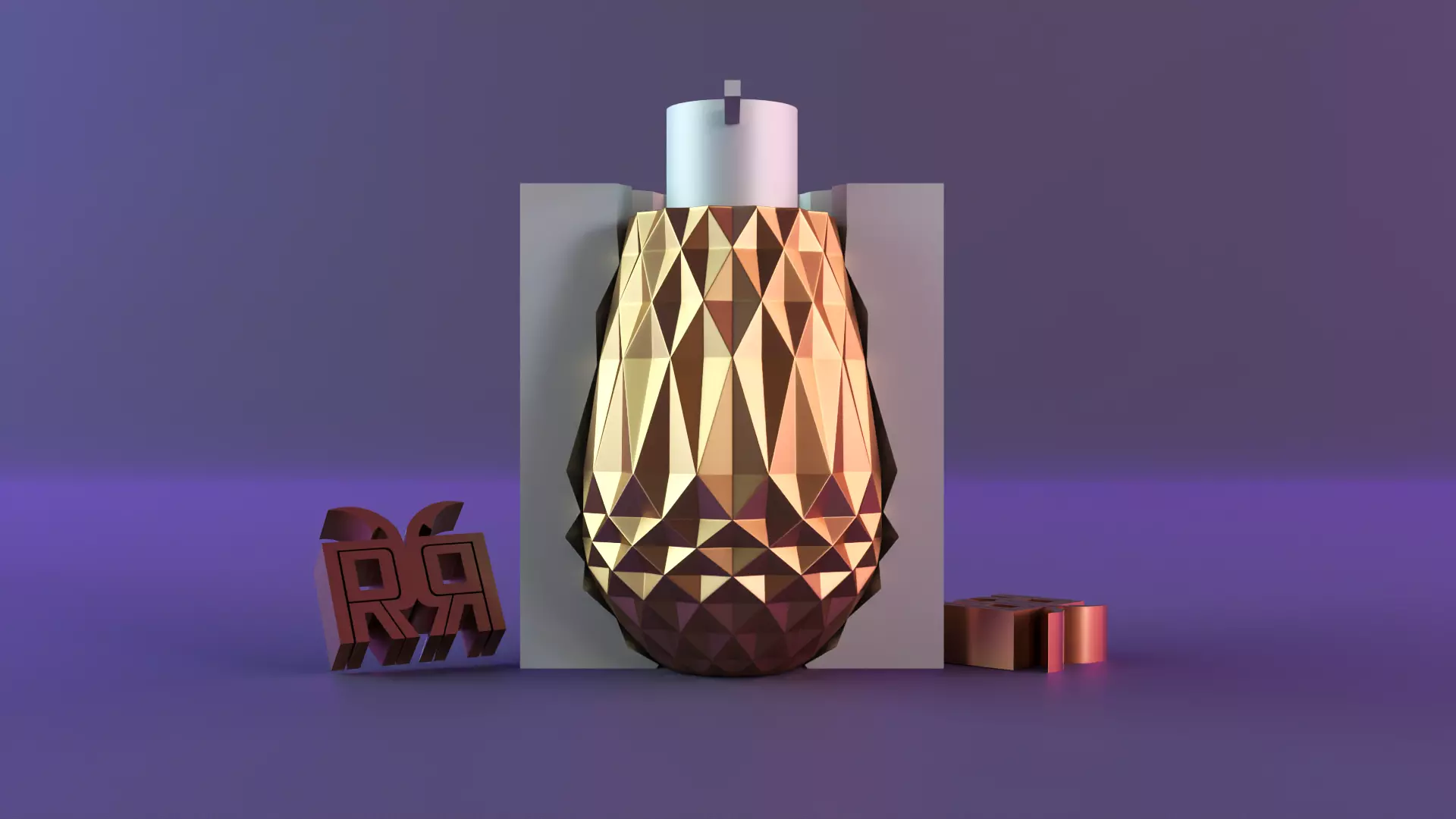 pattern Vase with outer 3D print model_0