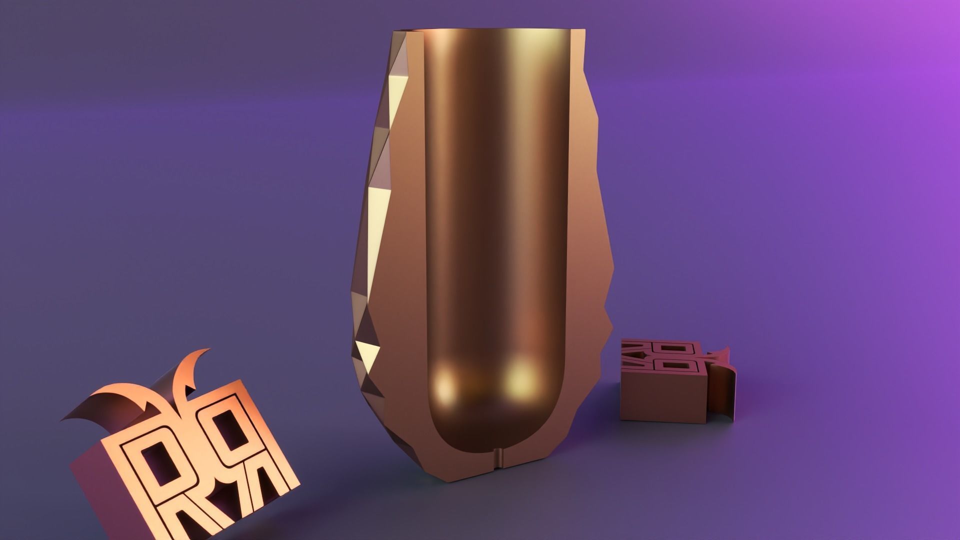 pattern Vase with outer 3D print model_11