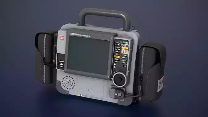 LIFEPAK 15 Defibrillator Low-poly 3D model