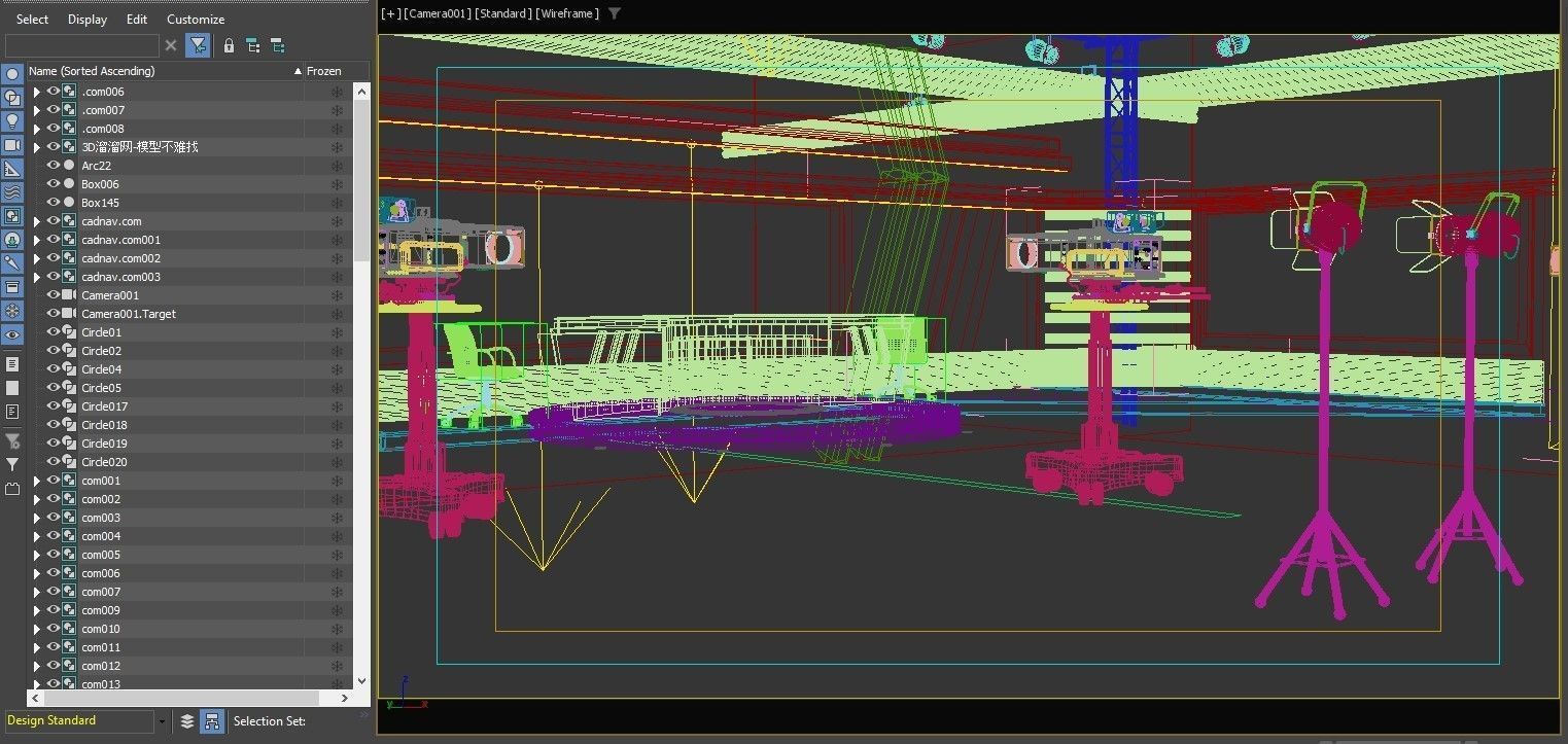 TV Live Studio 3D model_40