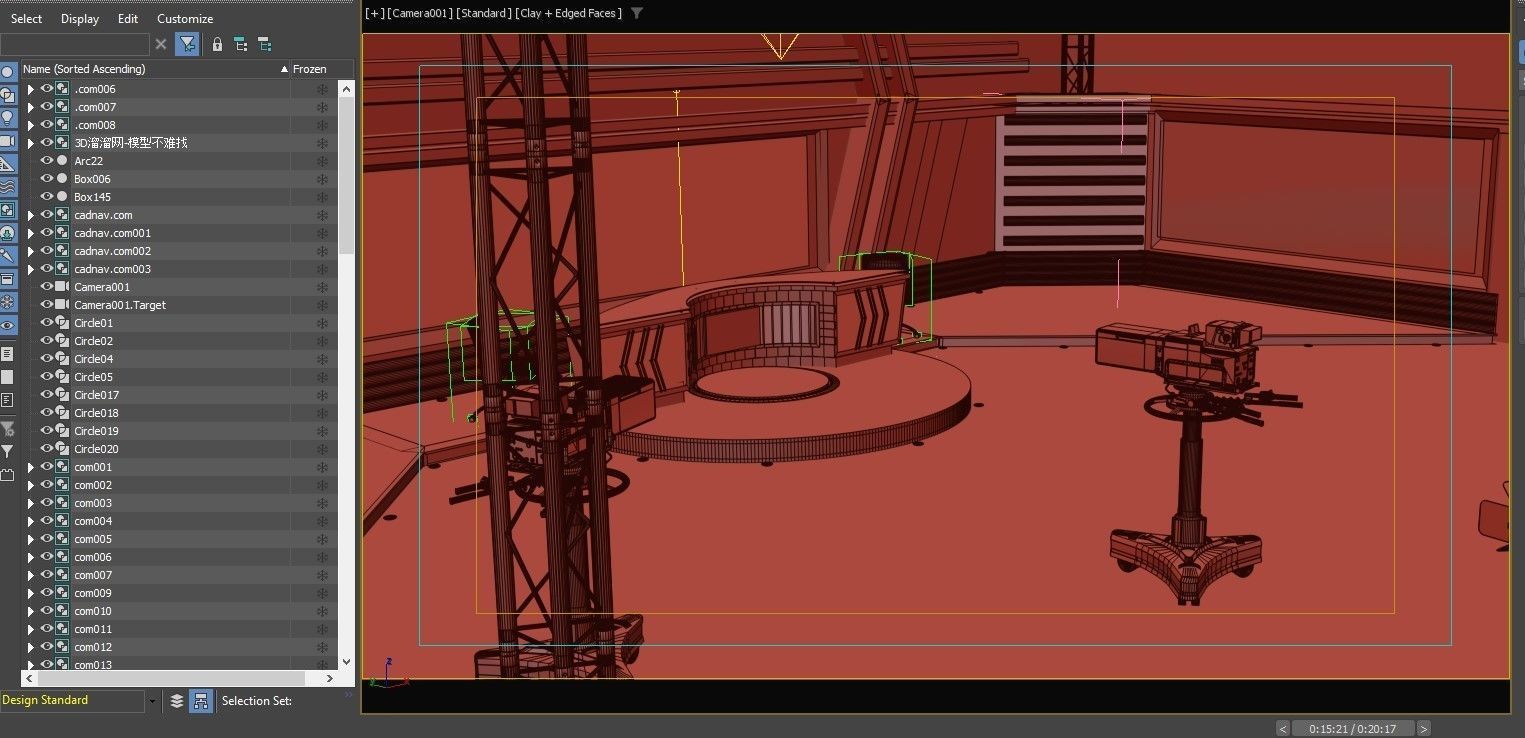 TV Live Studio 3D model_44