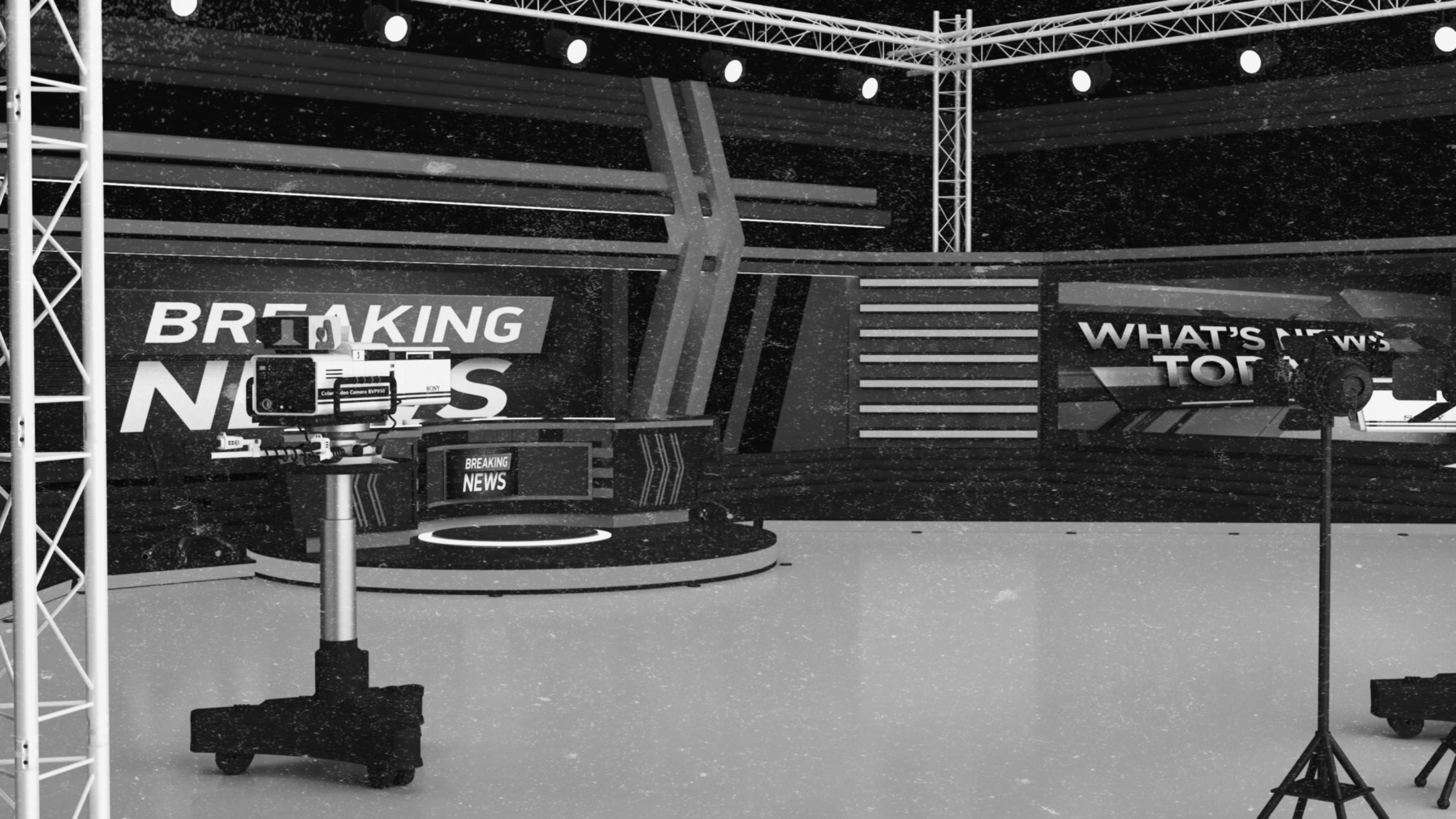 TV Live Studio 3D model_24