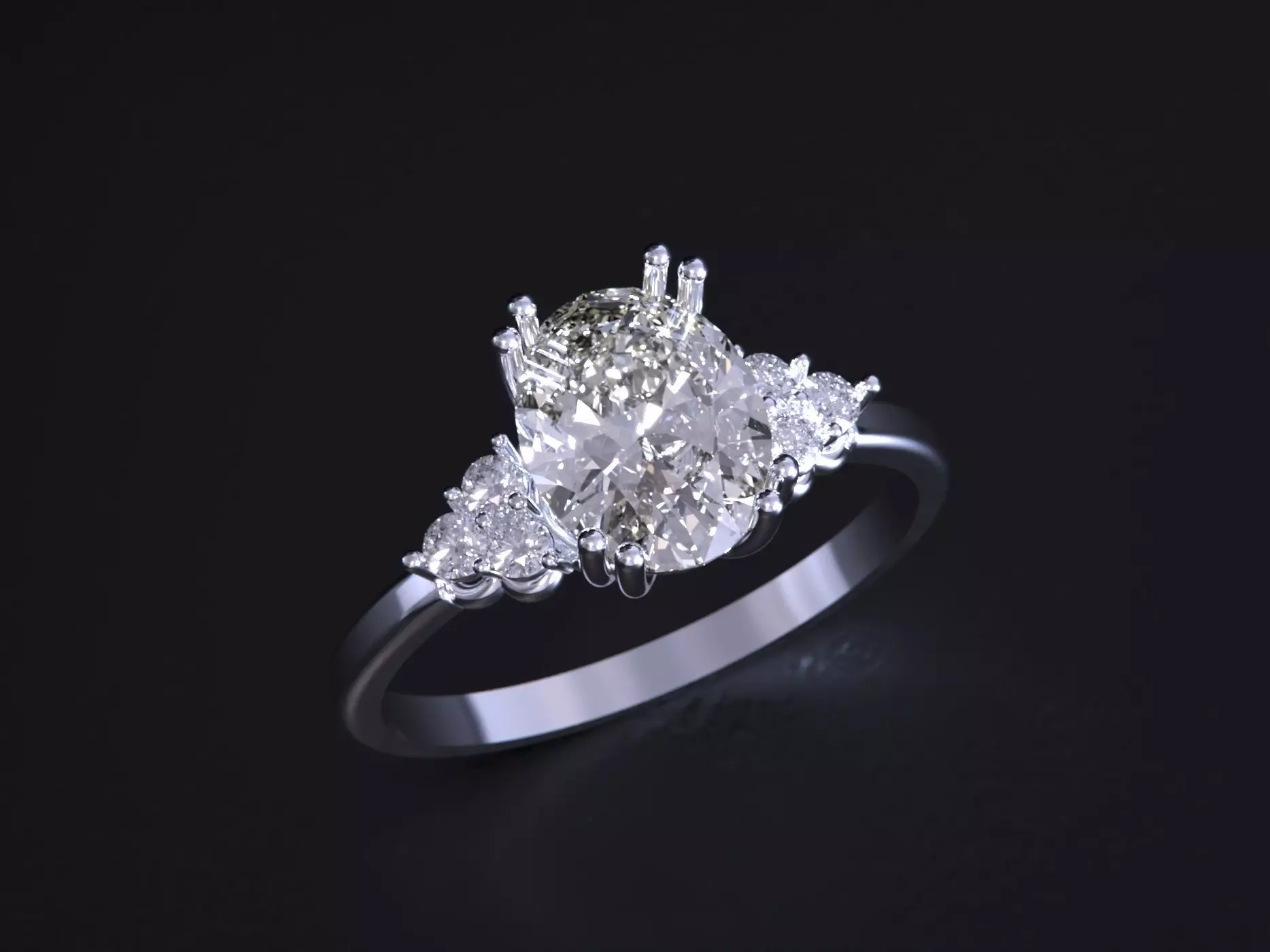 The Fashion of Wedding Ring 3D print model