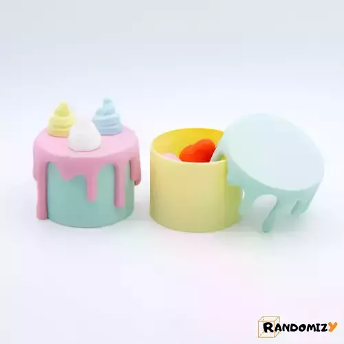 Decorative - Box - Cake 3D print model