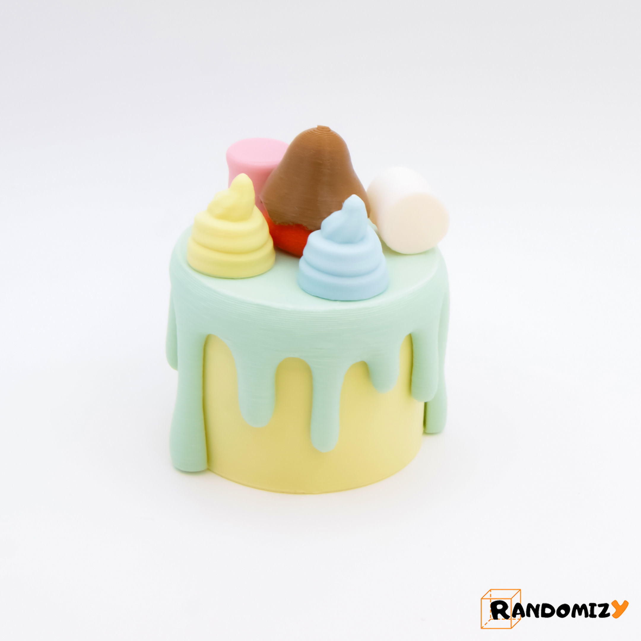 Decorative - Box - Cake 3D print model_1