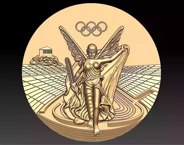 Olympic Medal PENDENT 3D print model