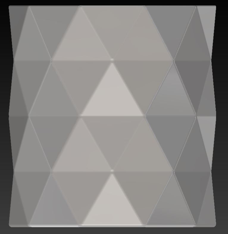 Triangle vase penholder 3D print model_1