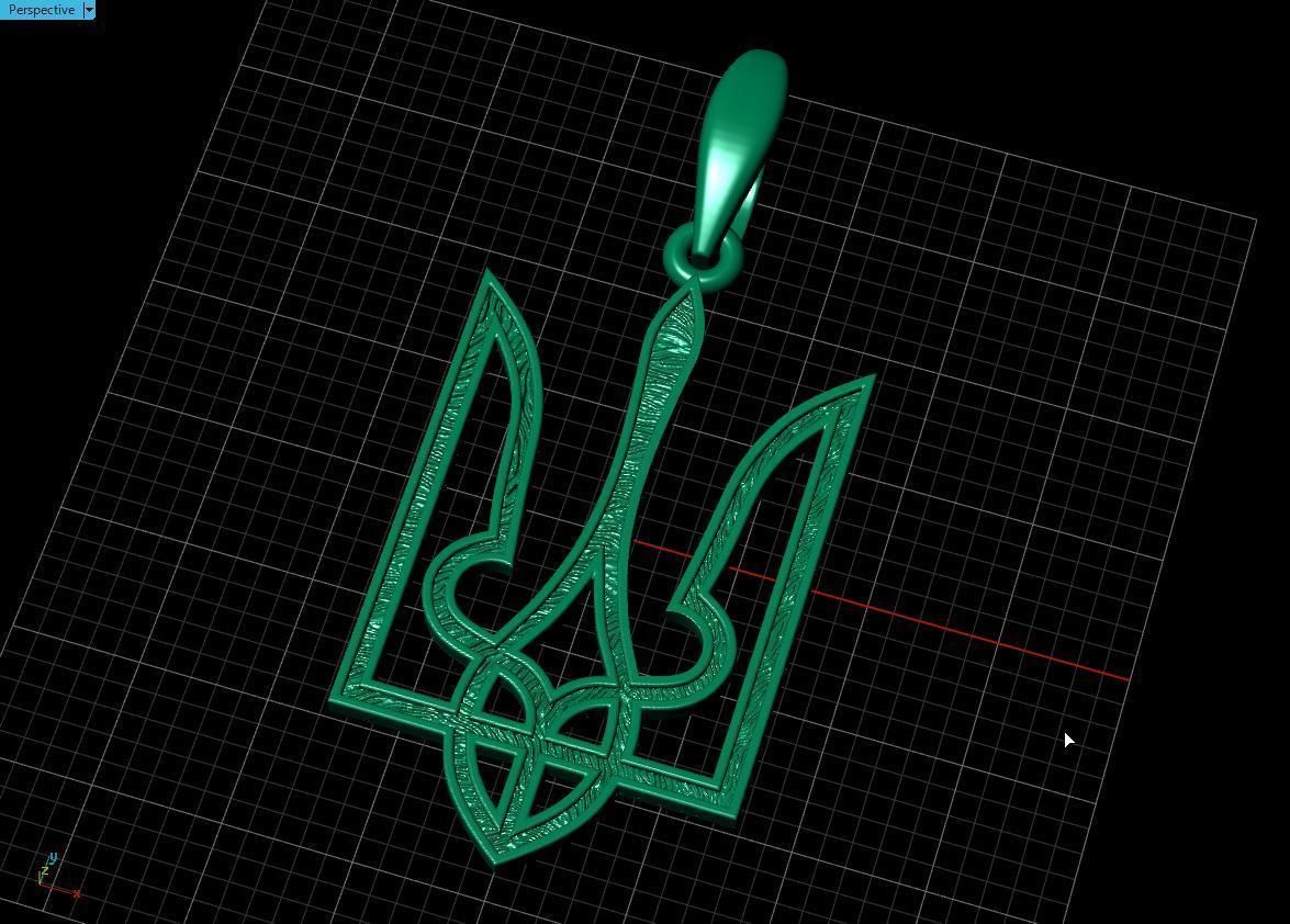 Ukrainian Trident  3D print model_7