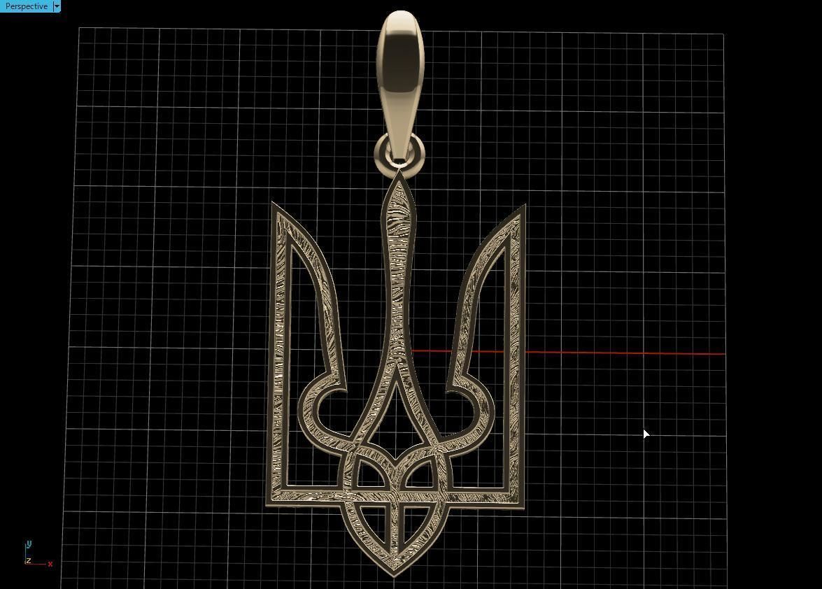 Ukrainian Trident  3D print model_10