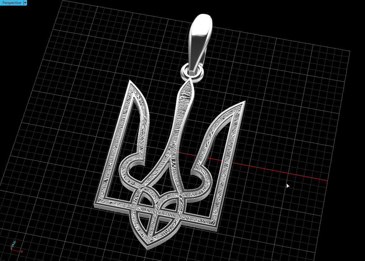Ukrainian Trident  3D print model_17
