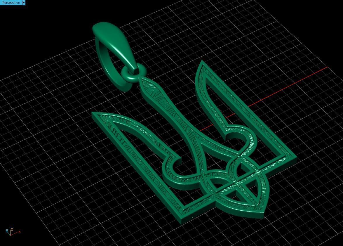 Ukrainian Trident  3D print model_6