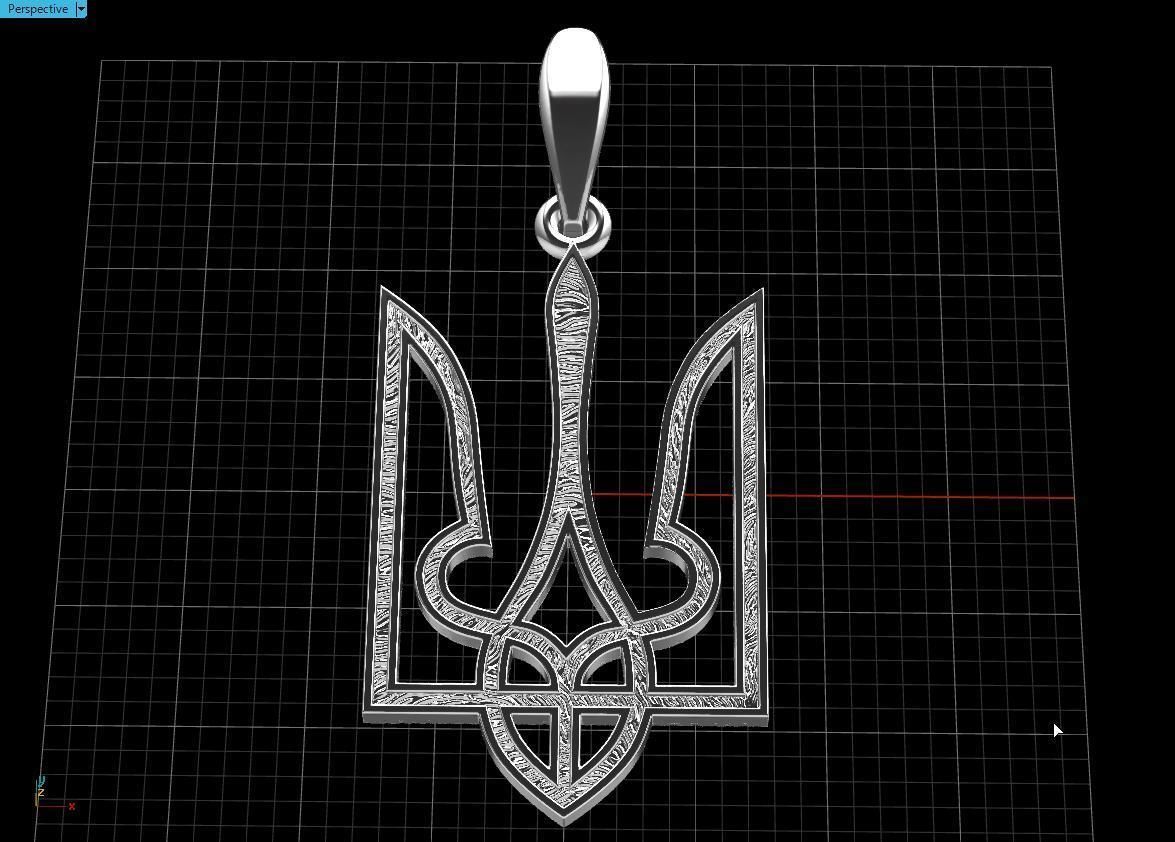 Ukrainian Trident  3D print model_14