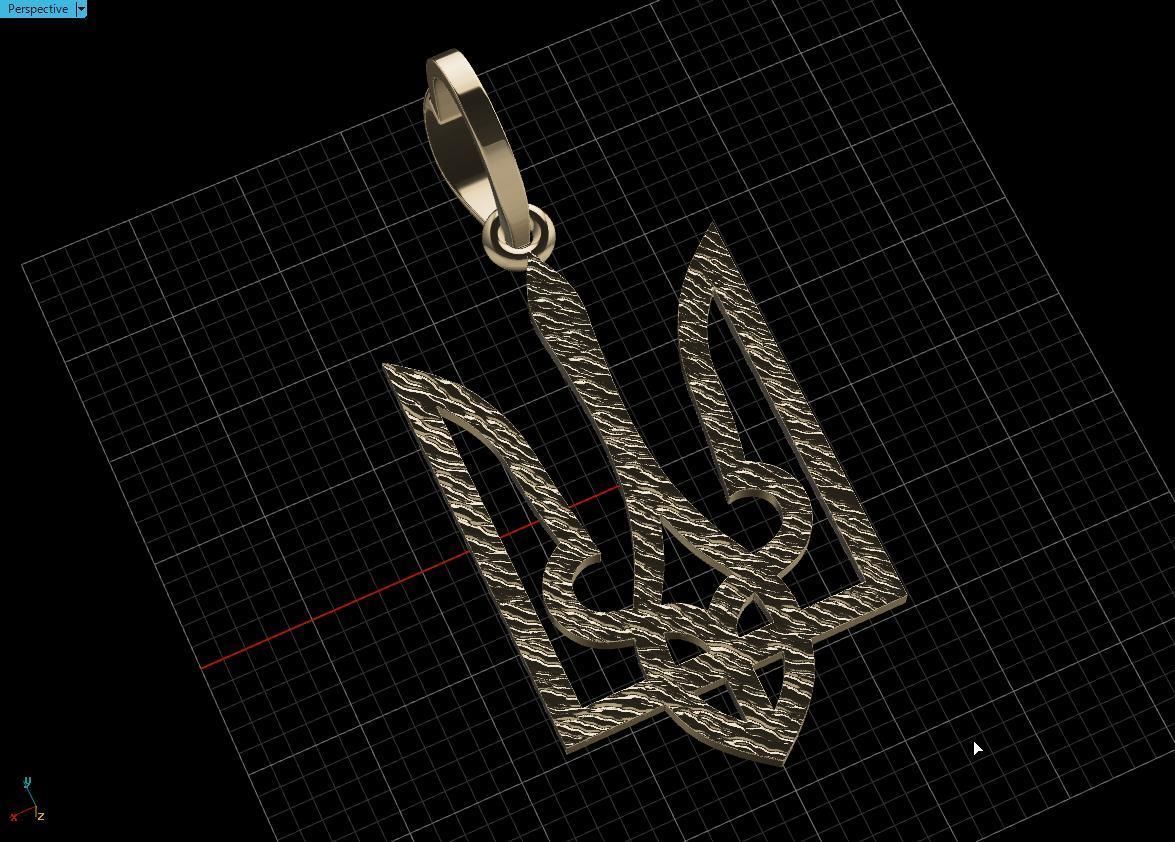 Ukrainian Trident  3D print model_11