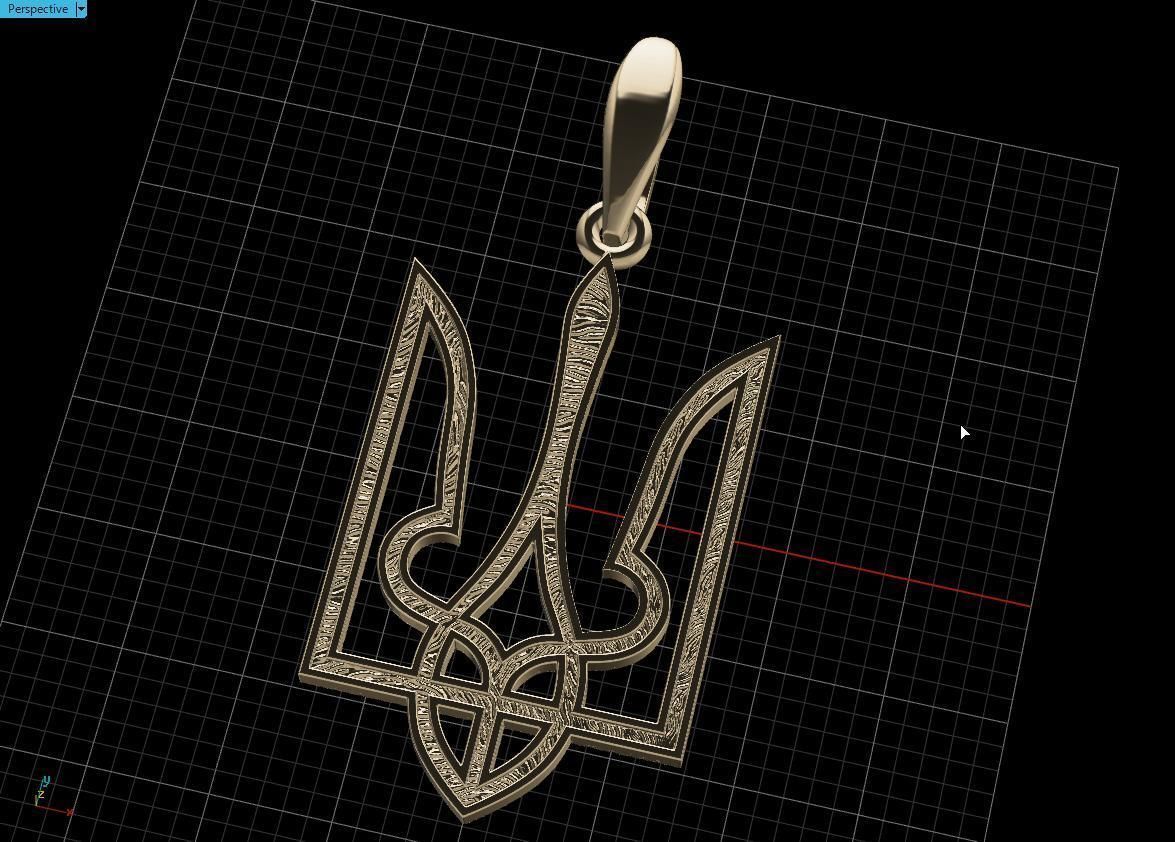 Ukrainian Trident  3D print model_13