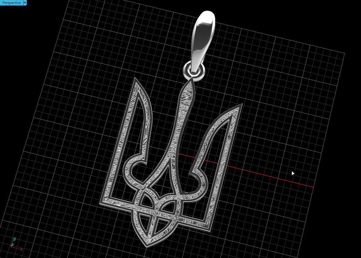 Ukrainian Trident  3D print model_16