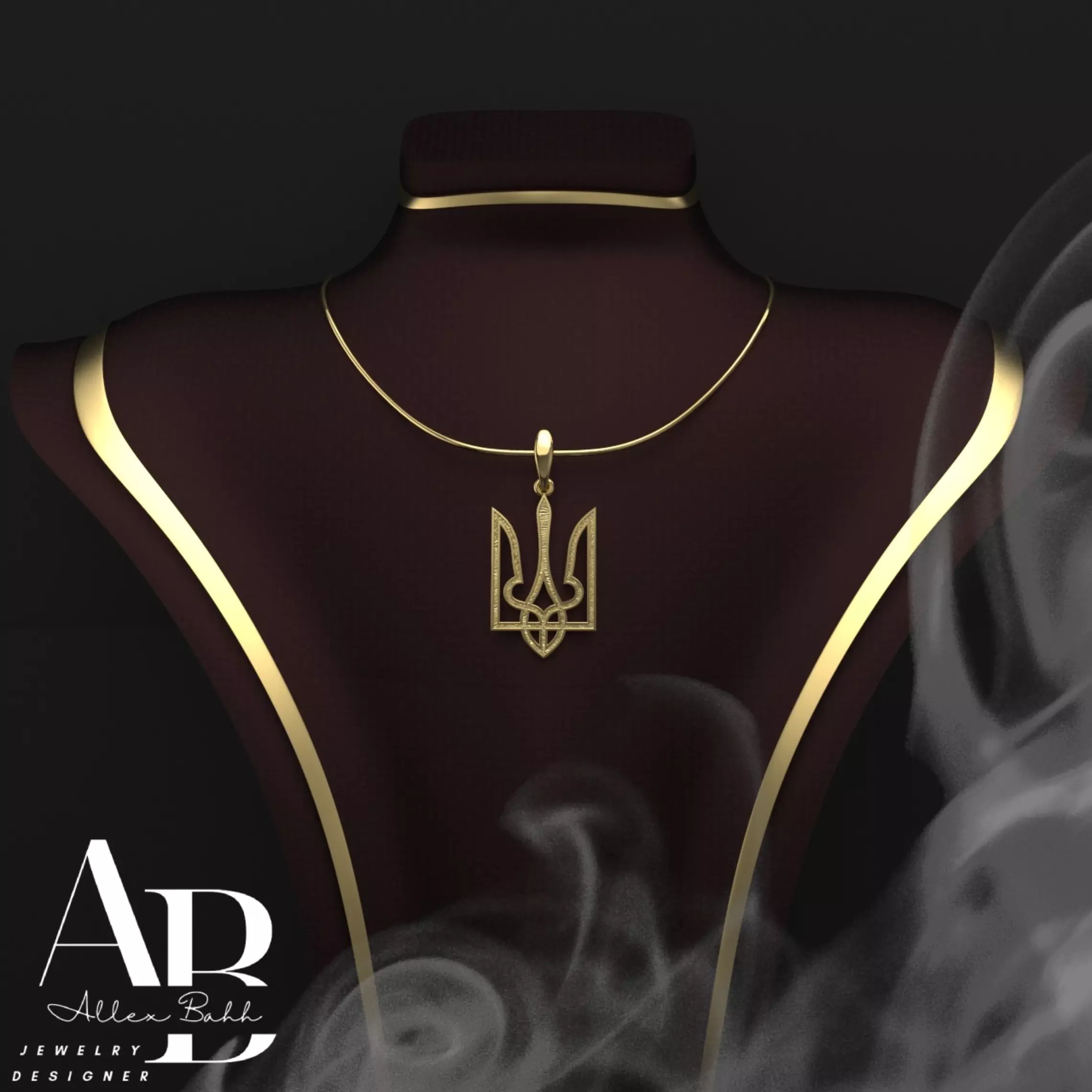 Ukrainian Trident  3D print model_0