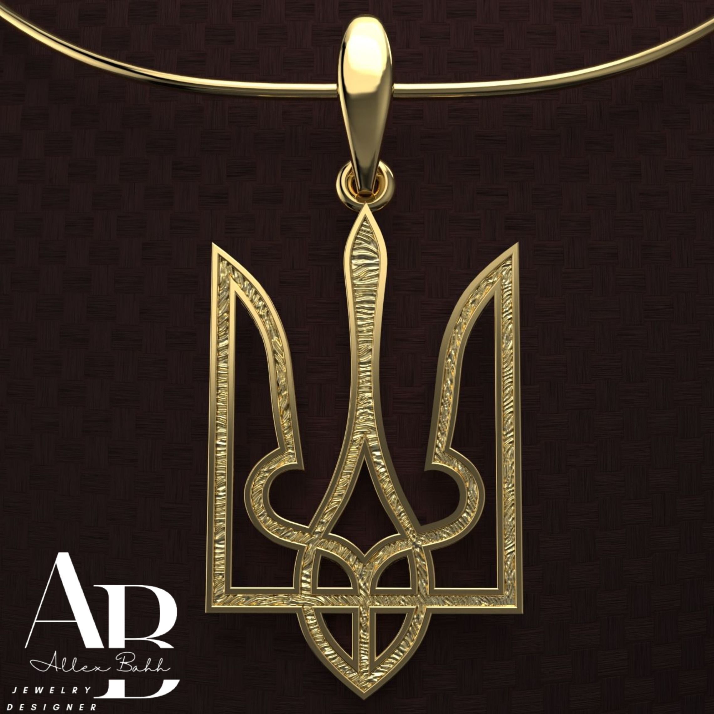 Ukrainian Trident  3D print model_1