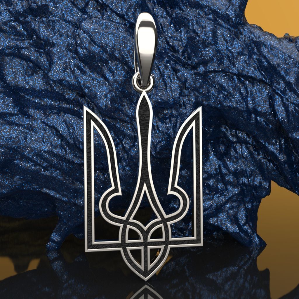 Ukrainian Trident  3D print model_5