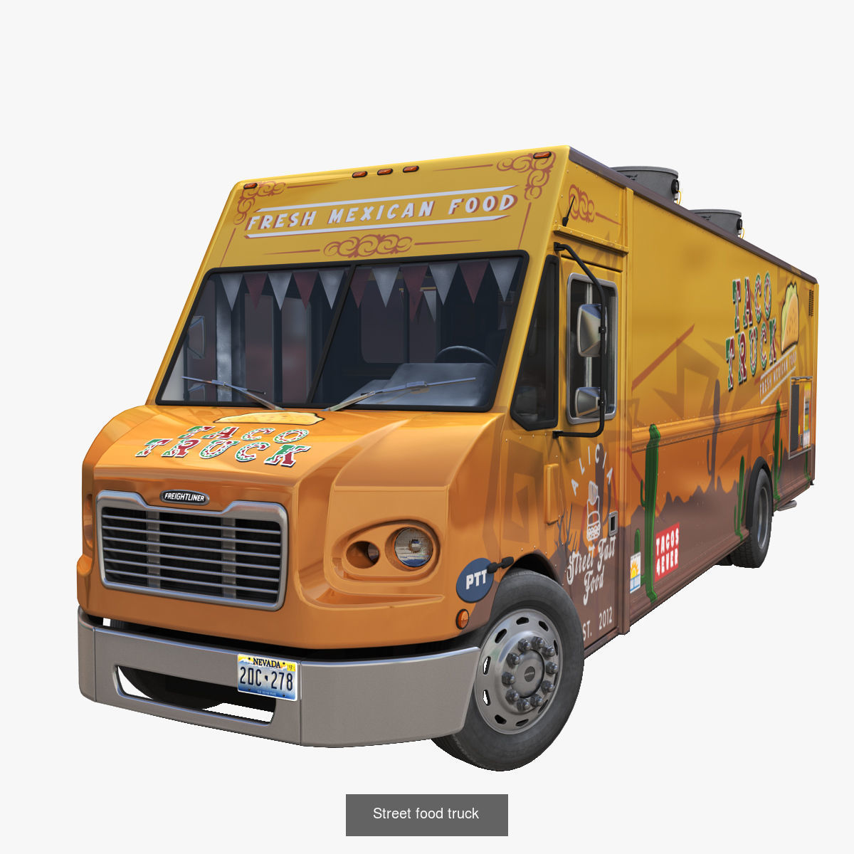 Food Trucks 3D Model Collection_11
