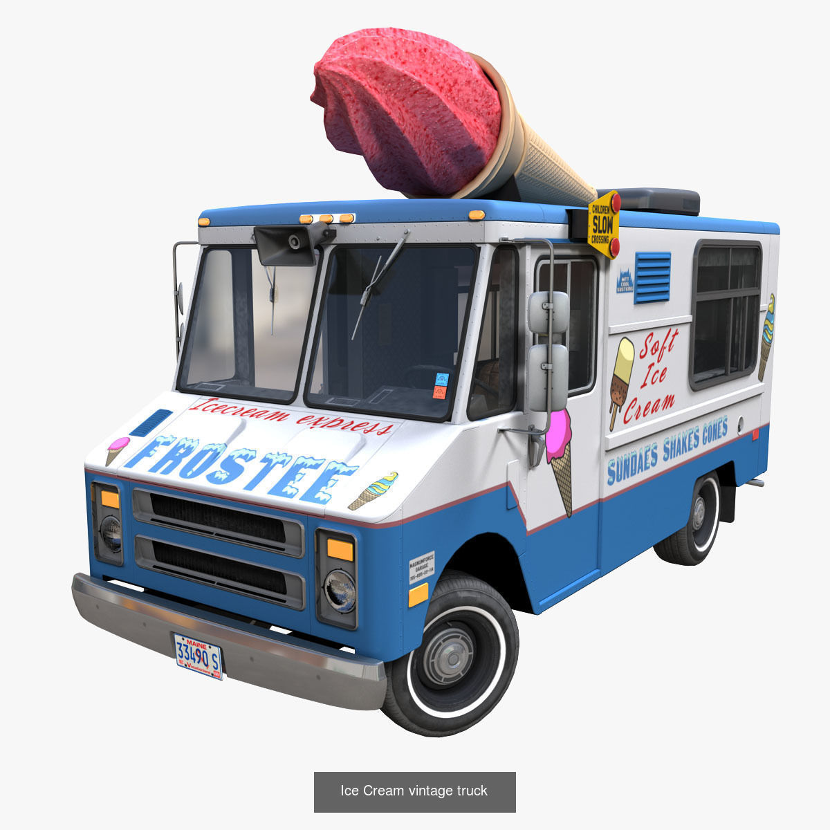 Food Trucks 3D Model Collection_4