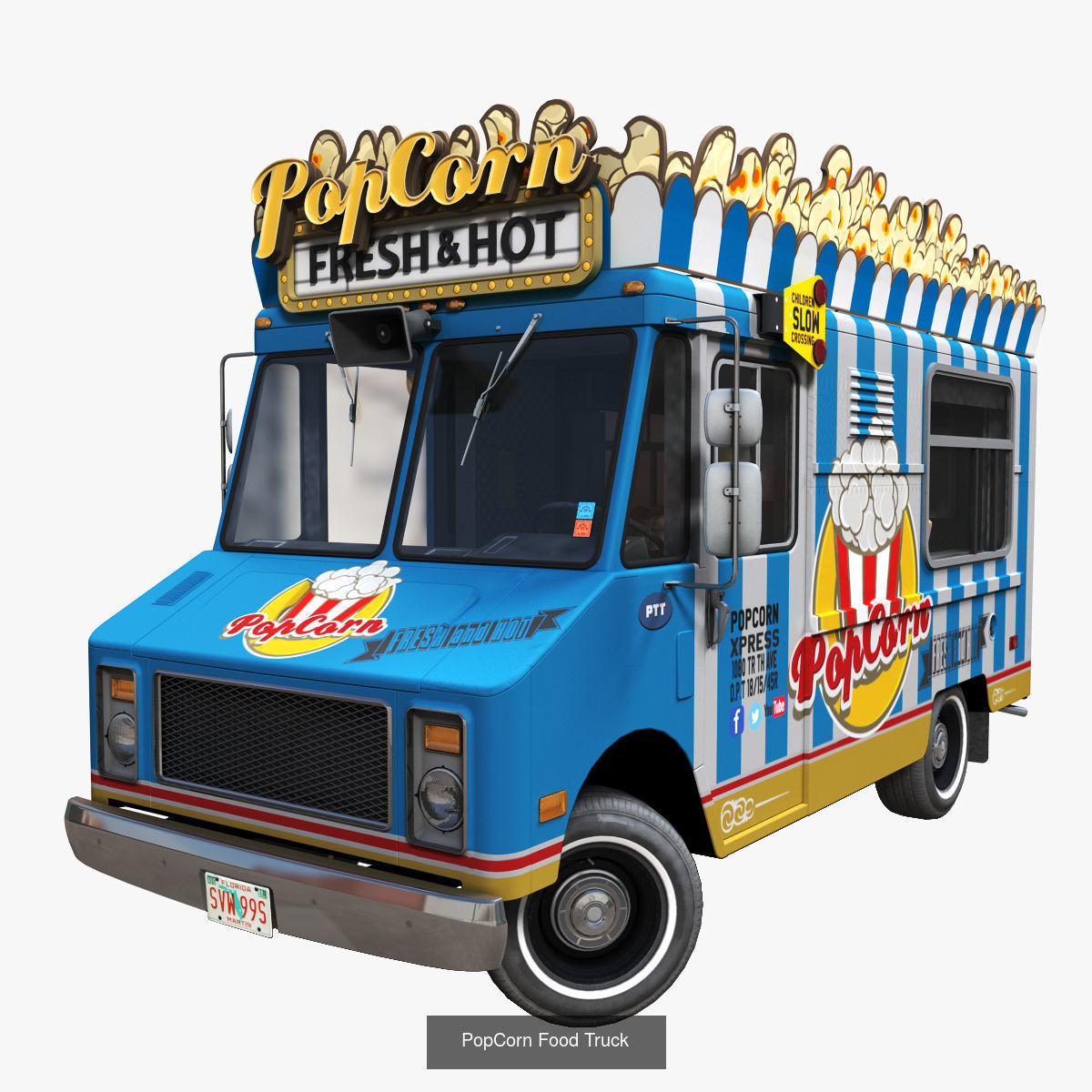Food Trucks 3D Model Collection_8