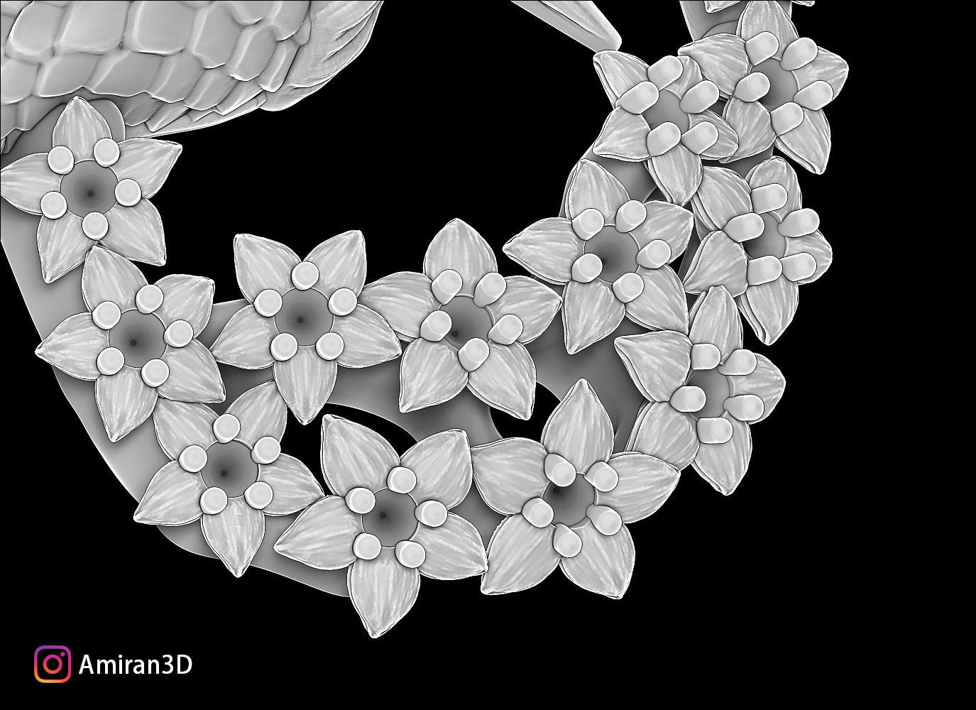 Hummingbird Pendant 3D print model_10