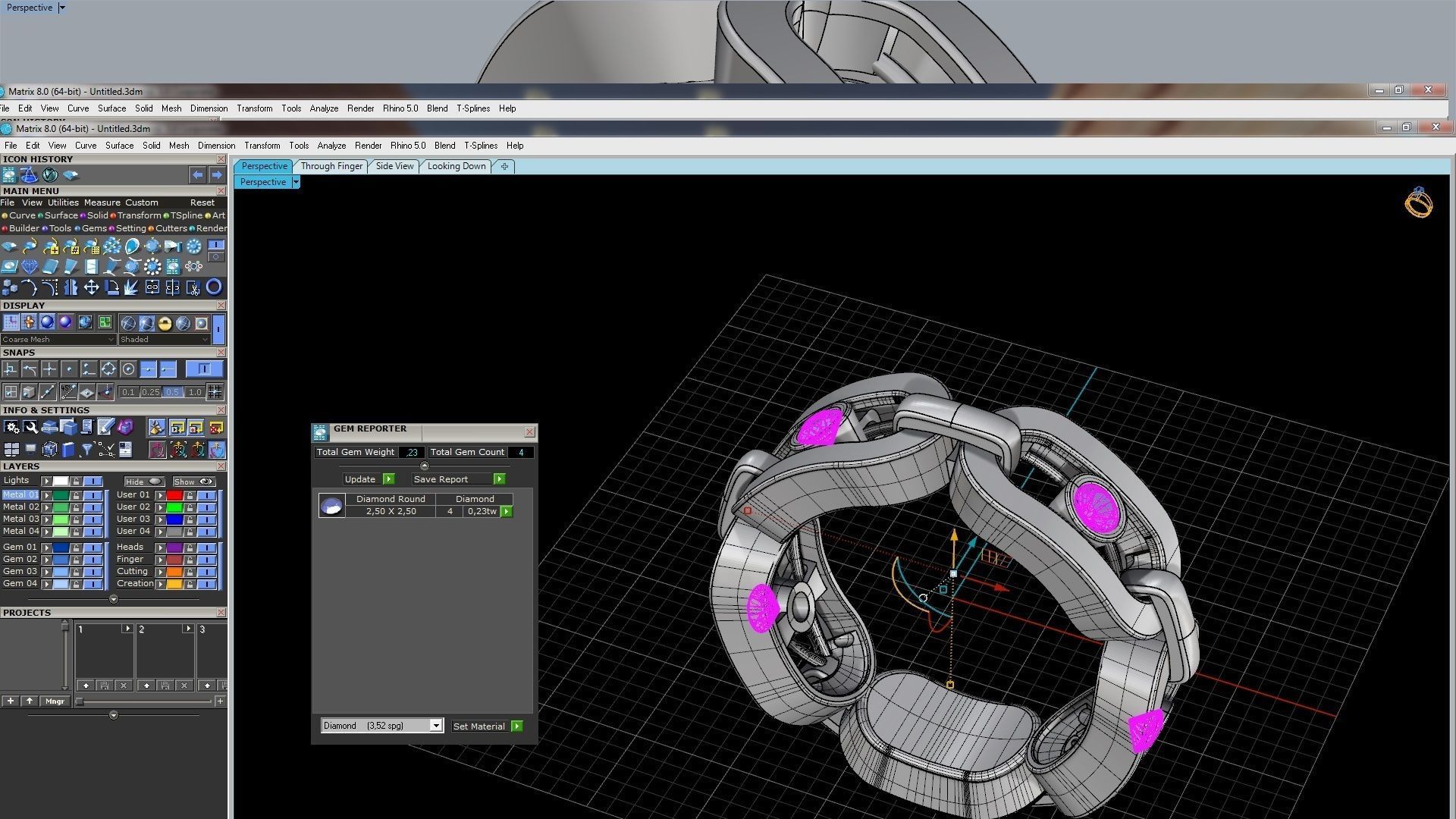 move link ring 17 5mm size 3D print model_12